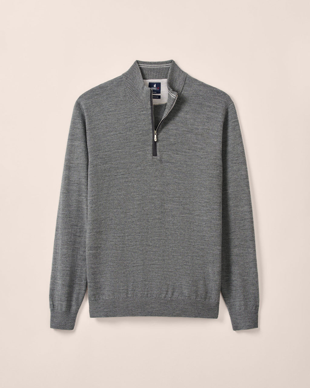 Johnnie-O Raynor Merino 1/4 Zip Sweater, Charcoal