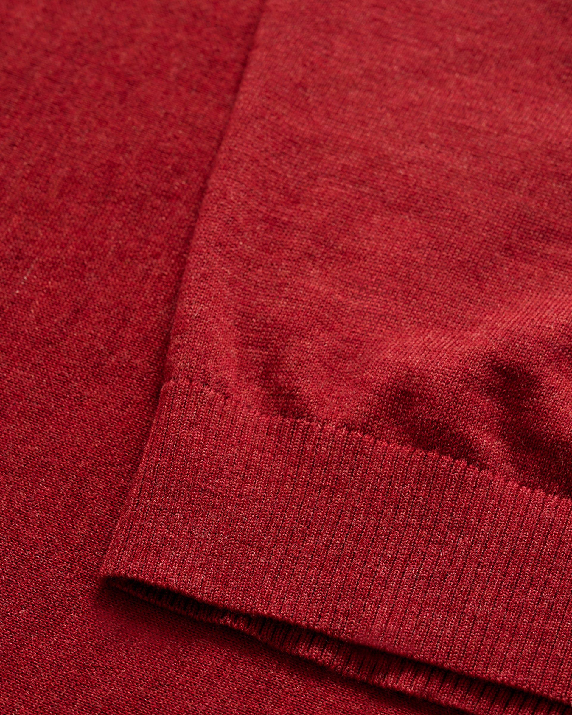 Johnnie-O Raynor Merino 1/4 Zip Sweater, Cinnamon