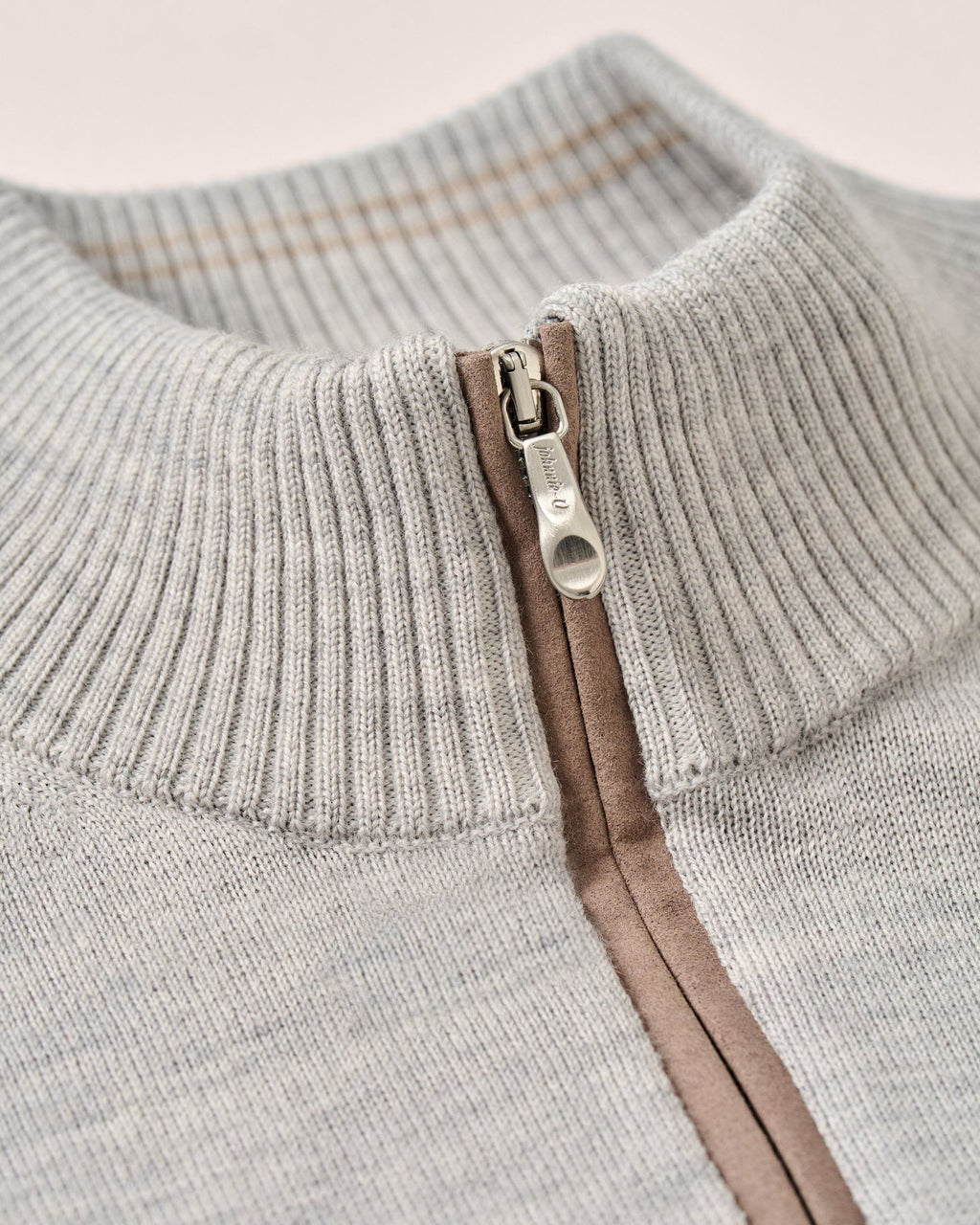 Johnnie-O Raynor Merino 1/4 Zip Sweater, Light Gray