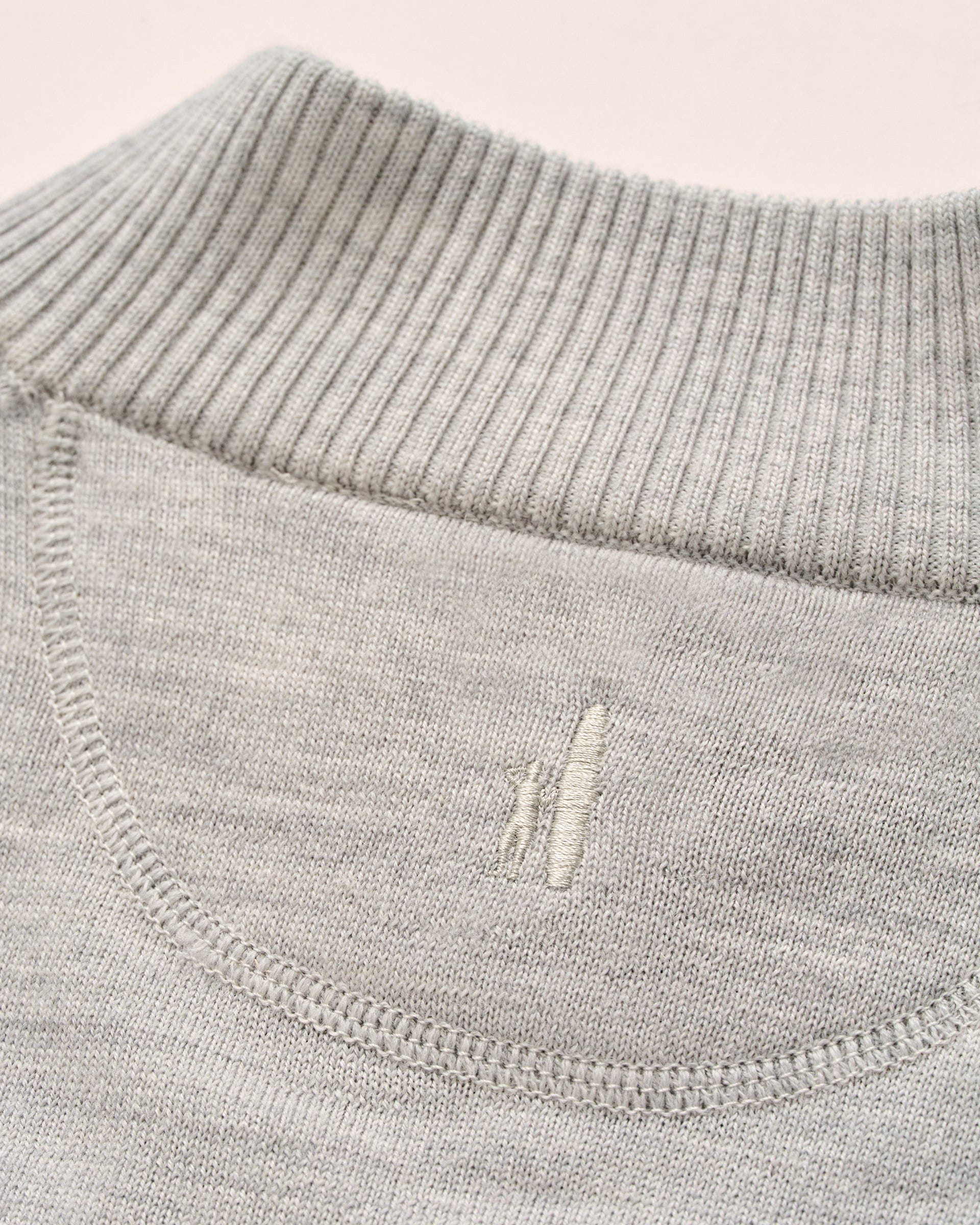 Johnnie-O Raynor Merino 1/4 Zip Sweater, Light Gray