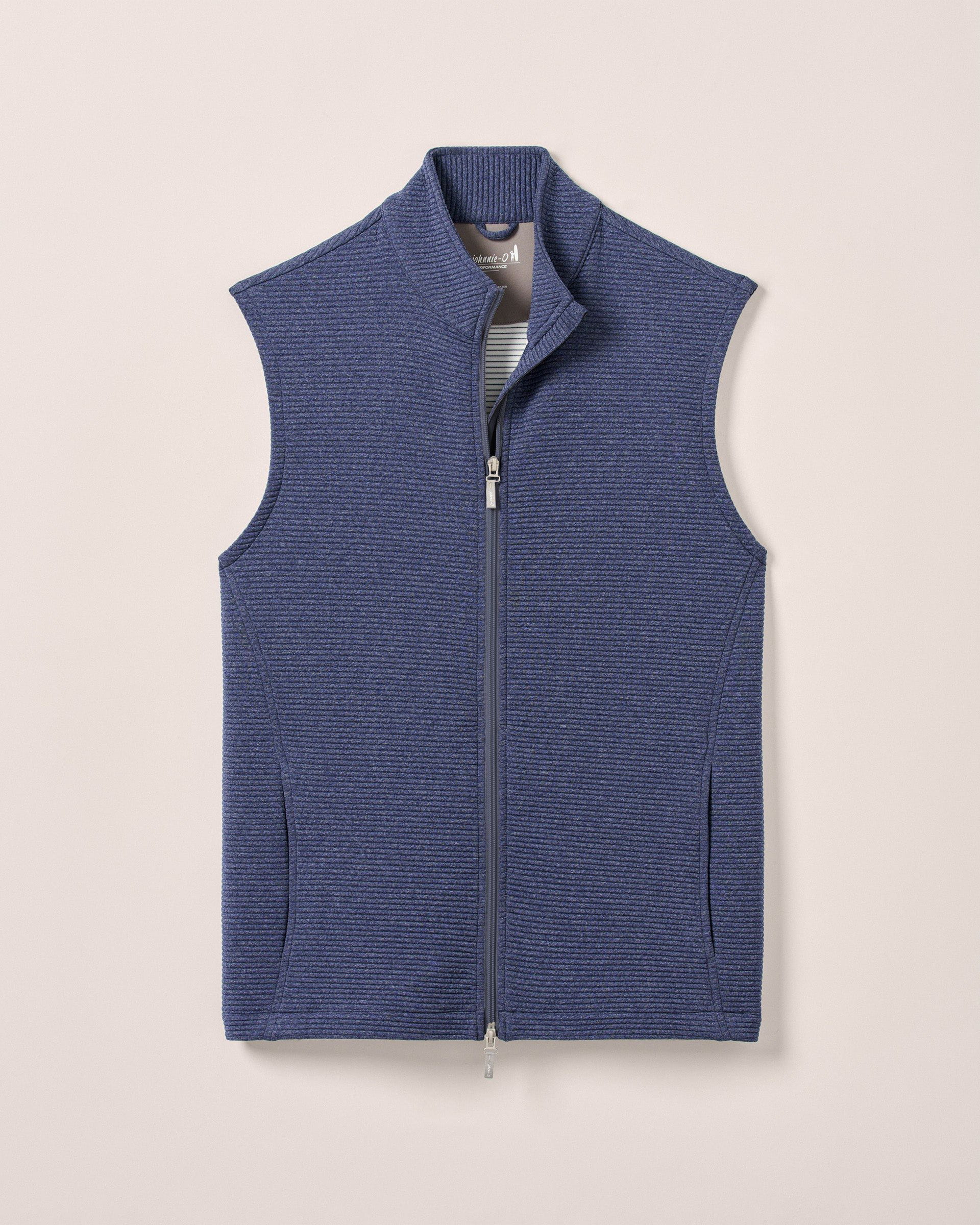 Johnnie-O Reggie Ribbed Performance Vest, Navy