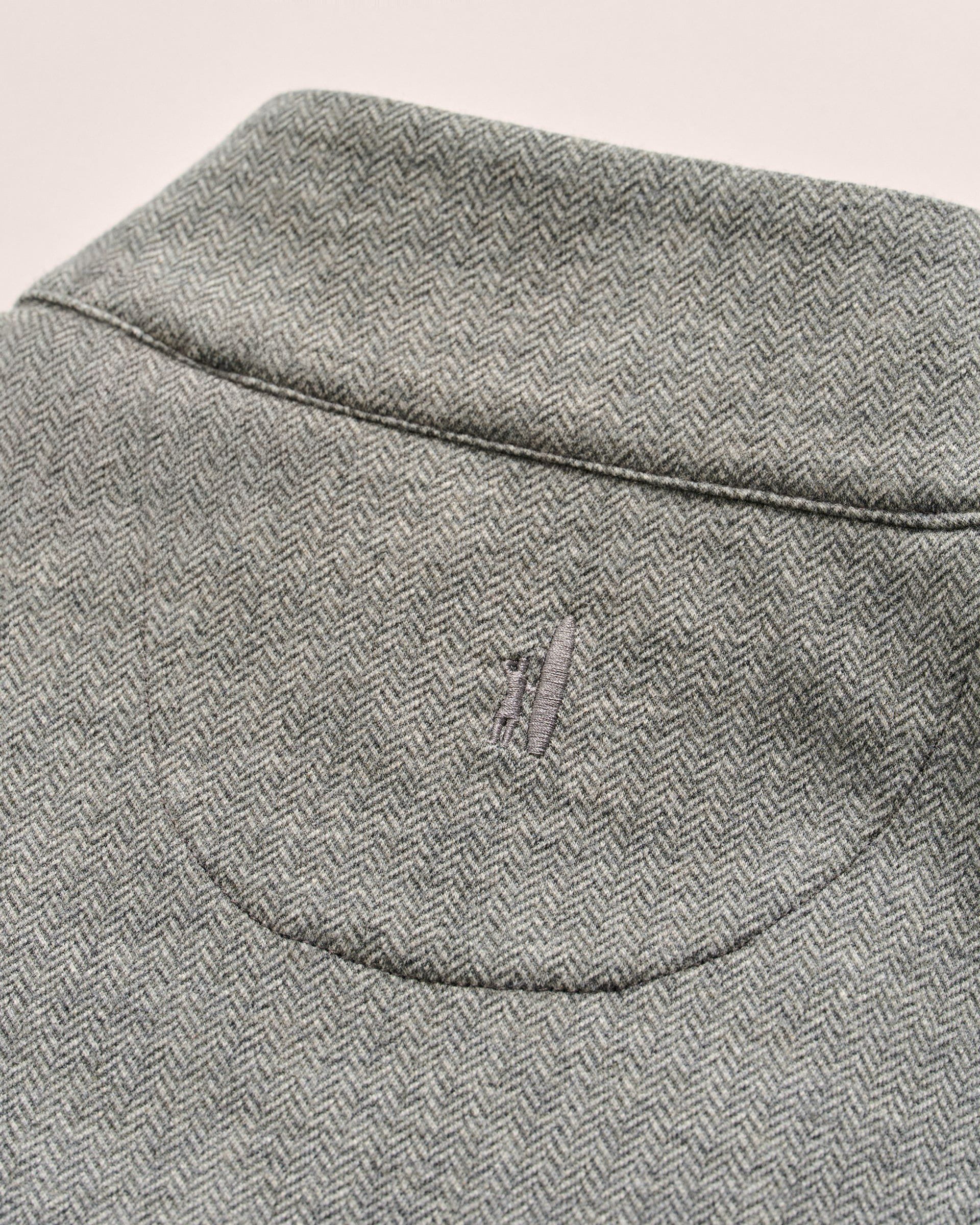 Johnnie-O Rubin Herringbone Cashmere Blend 1/4 Zip Pullover