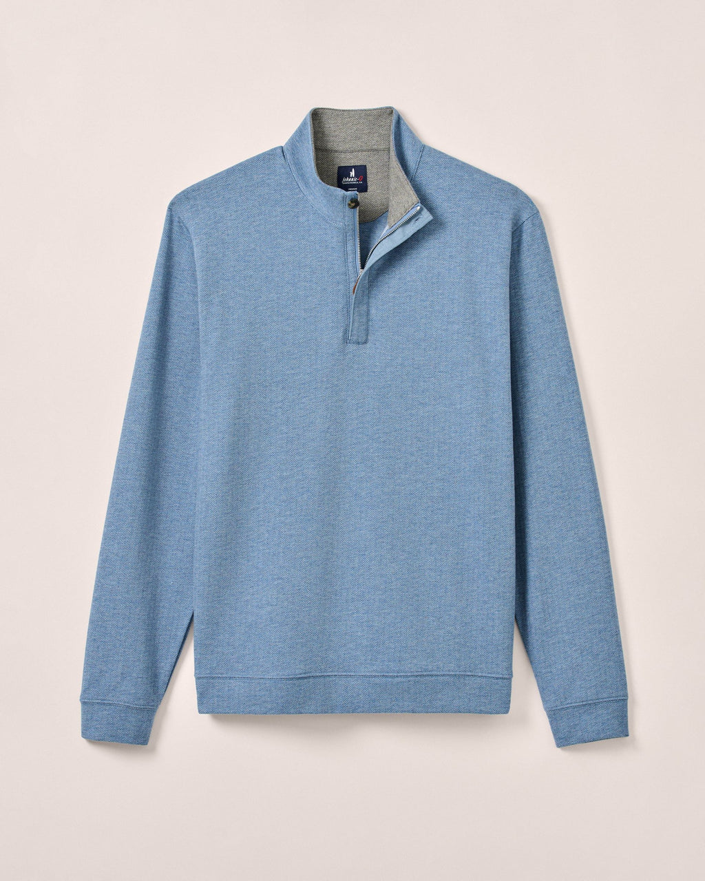 Johnnie-O Rubin Herringbone Cashmere Blend 1/4 Zip Pullover