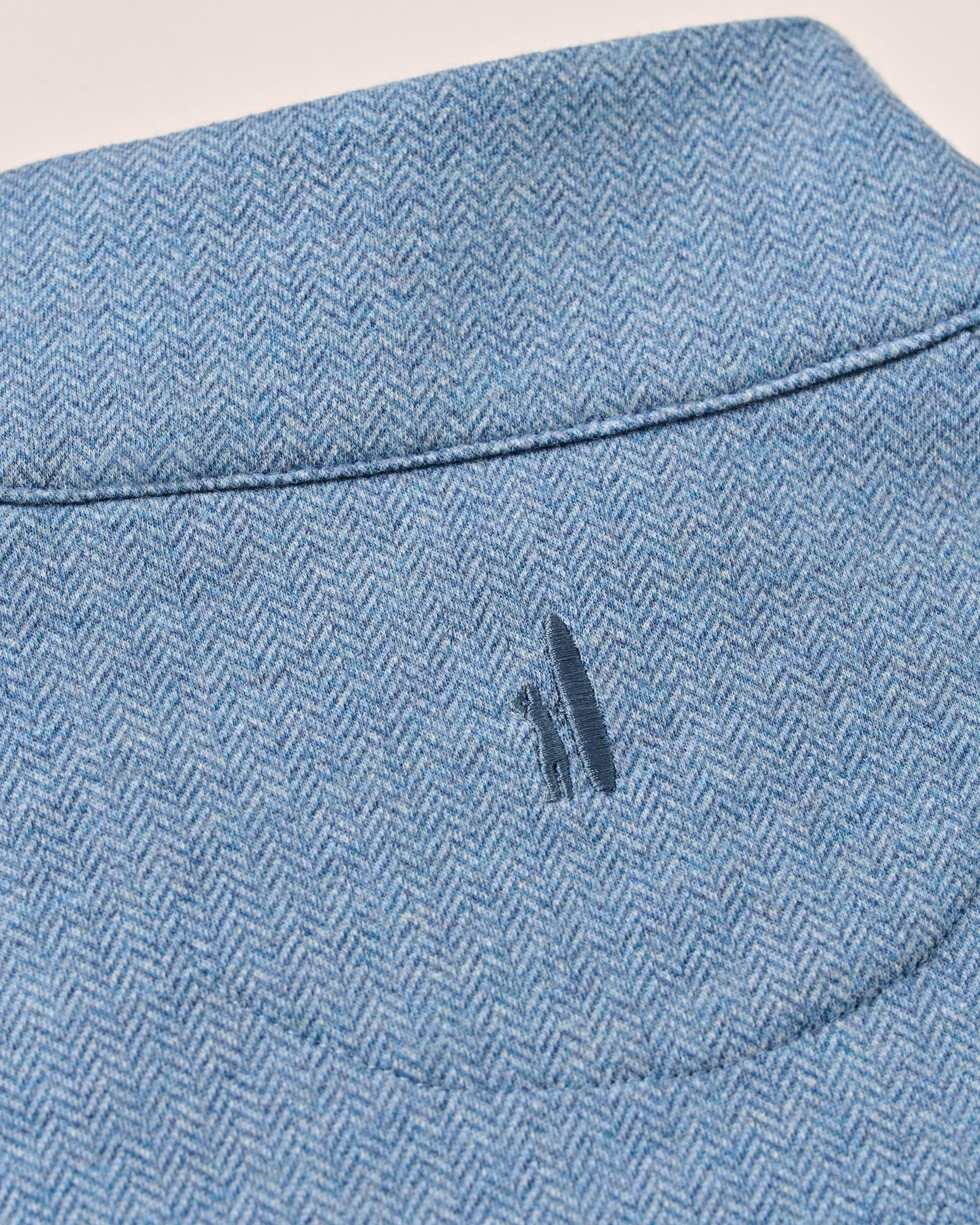 Johnnie-O Rubin Herringbone Cashmere Blend 1/4 Zip Pullover