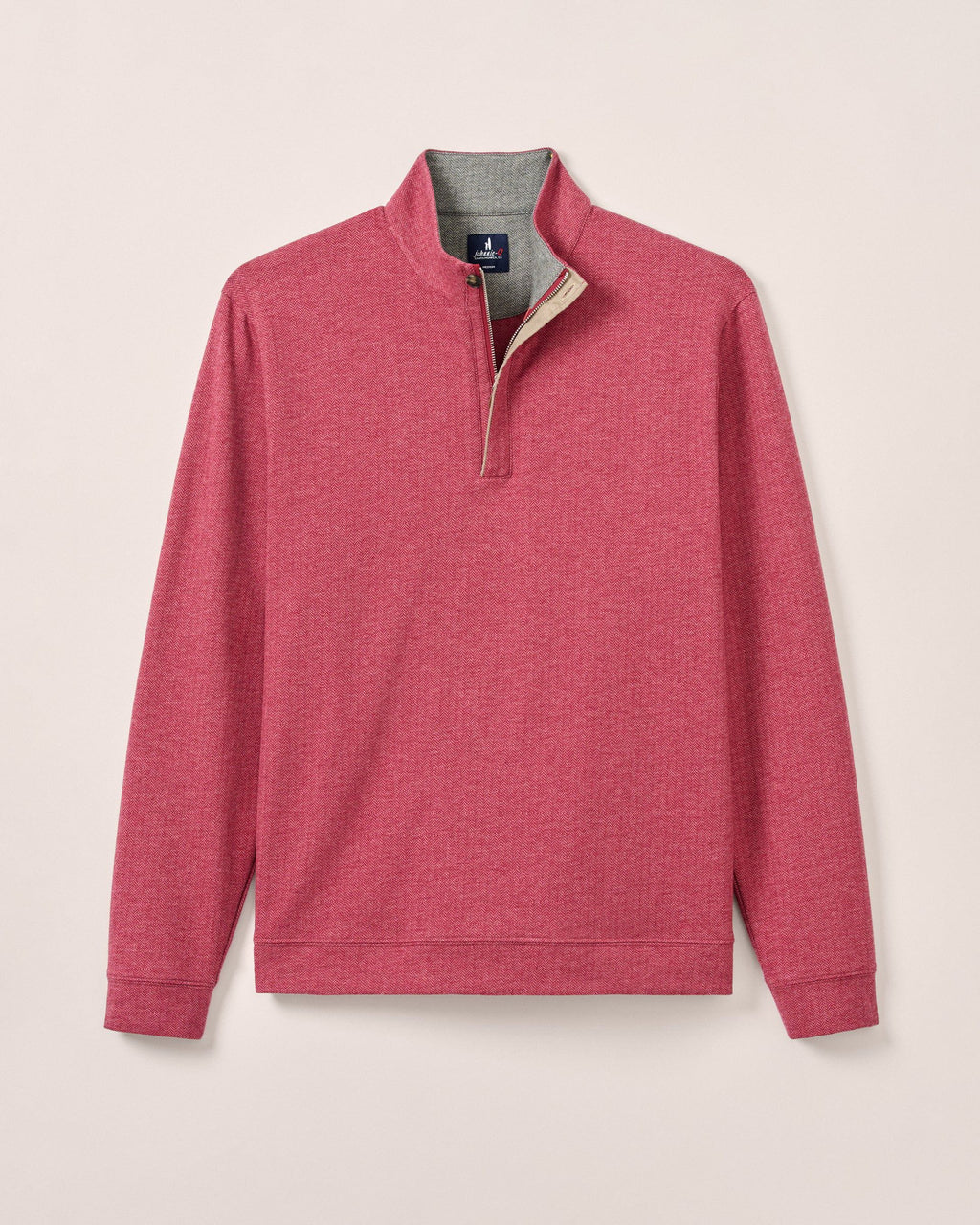 Johnnie-O Rubin Herringbone Cashmere Blend 1/4 Zip Pullover