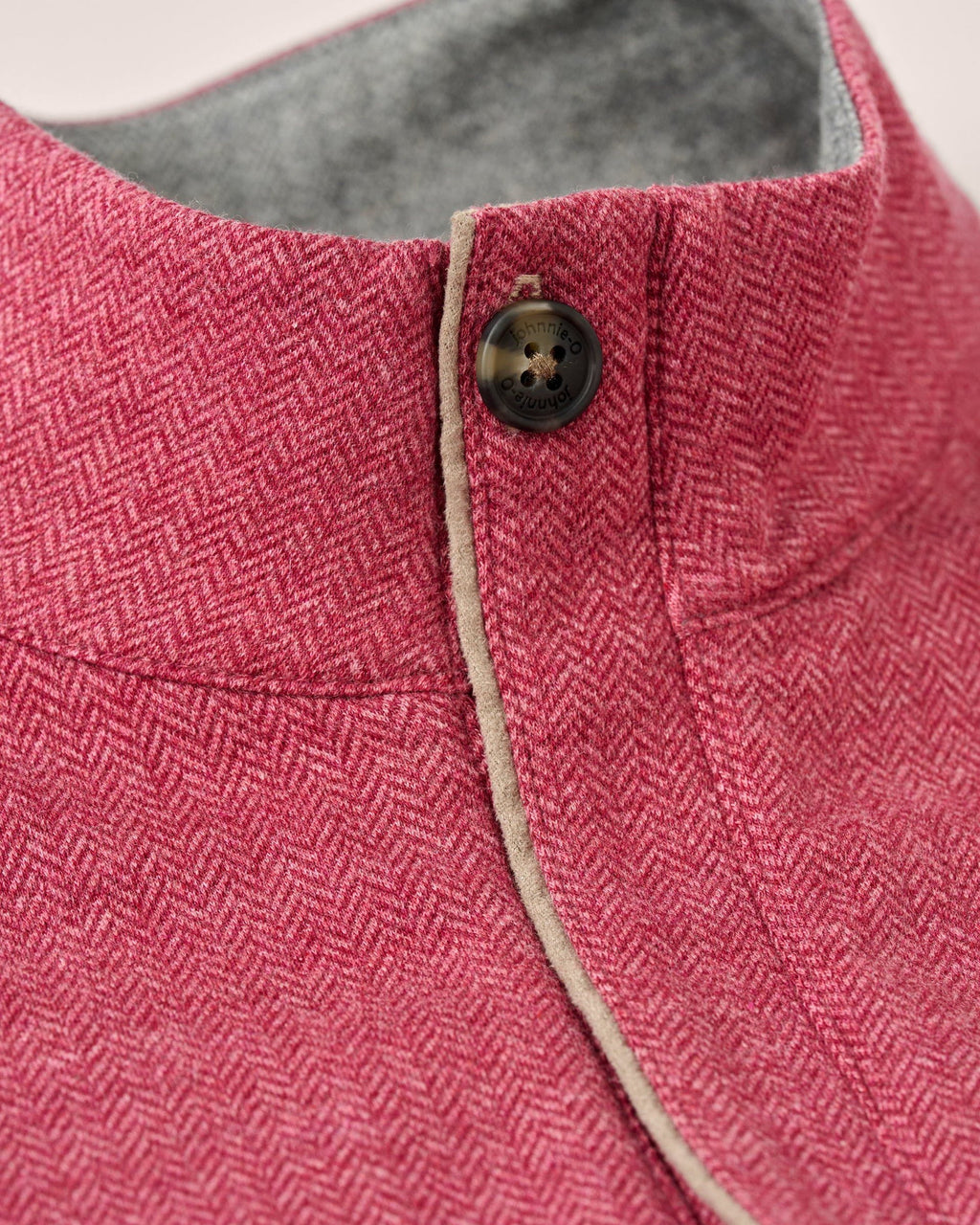 Johnnie-O Rubin Herringbone Cashmere Blend 1/4 Zip Pullover