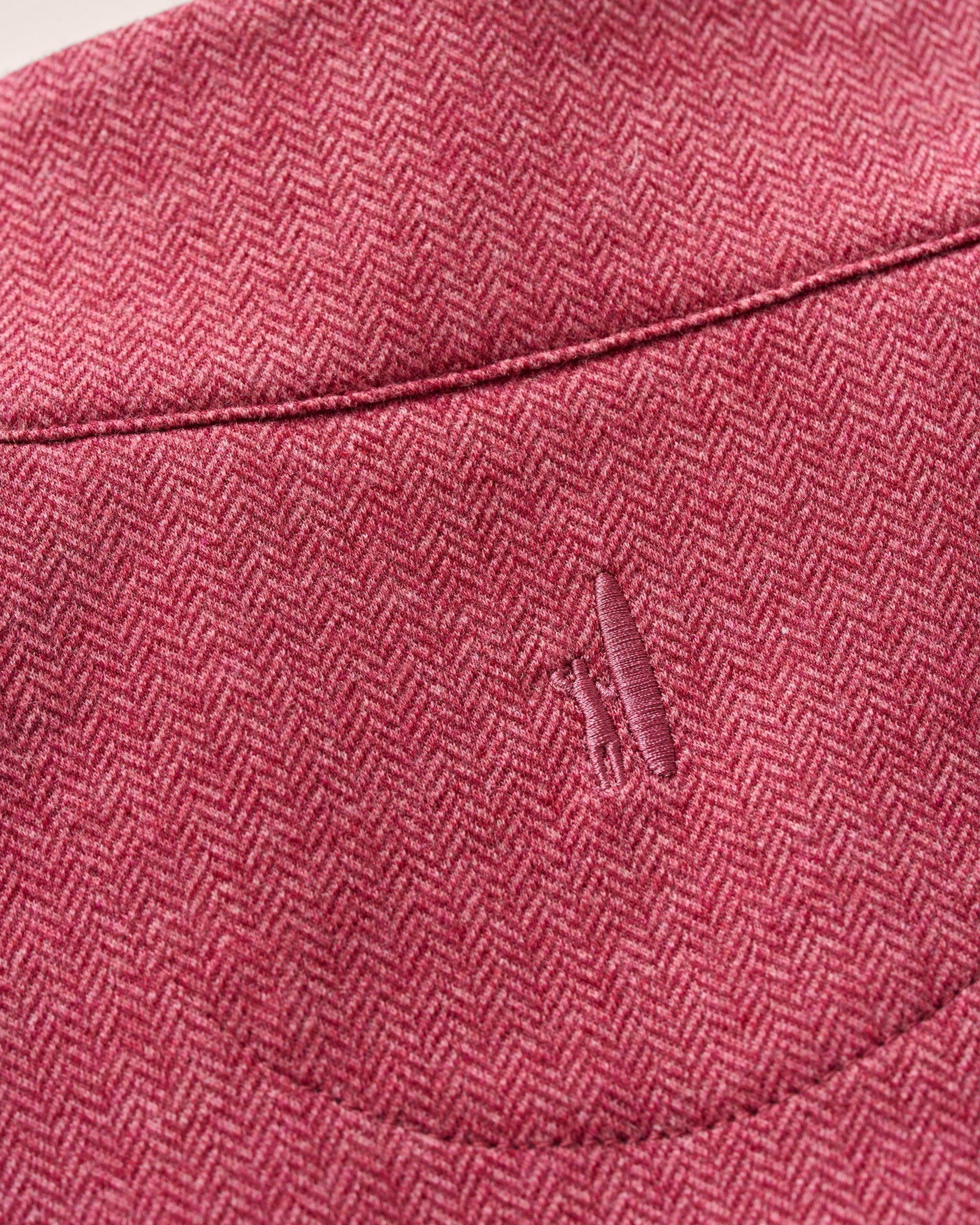 Johnnie-O Rubin Herringbone Cashmere Blend 1/4 Zip Pullover