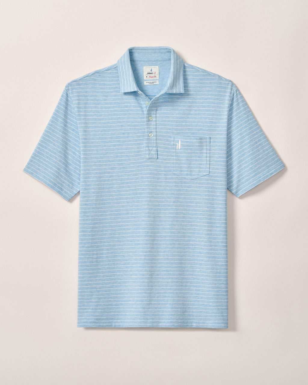 Johnnie-O Original 4-Button Polo - Ryan Stripe, Cloud Blue