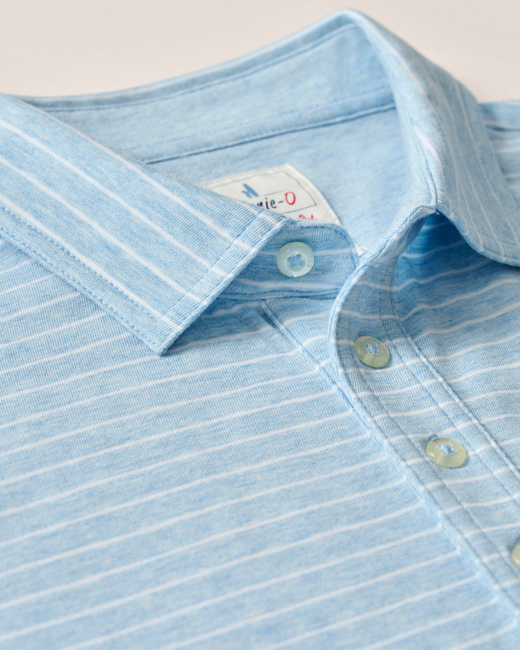 Johnnie-O Original 4-Button Polo - Ryan Stripe, Cloud Blue