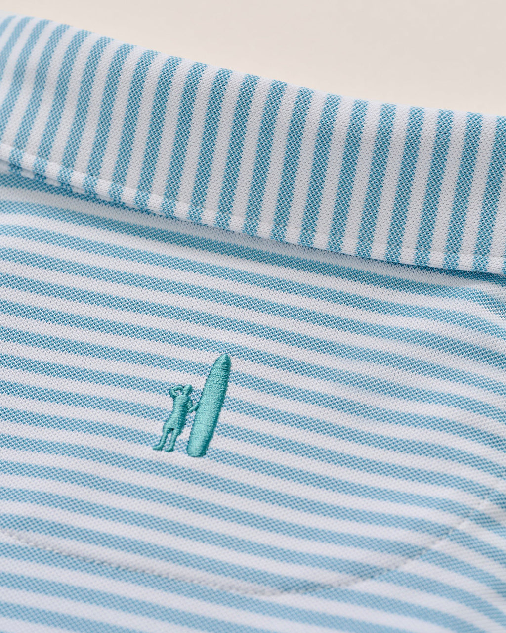 Johnnie-O Performance Mesh Polo - Stetson Stripe, Haze