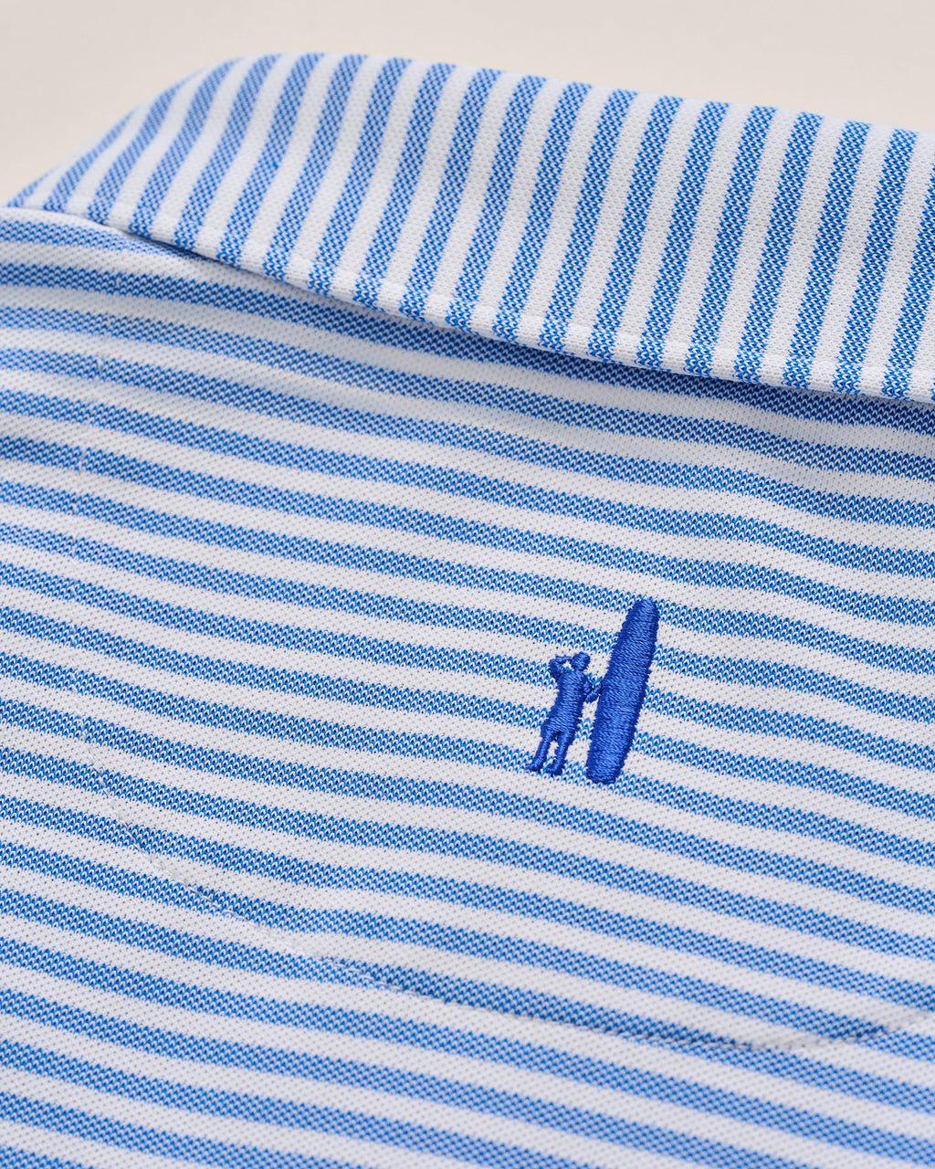 Johnnie-O Performance Mesh Polo - Stetson Stripe, Palisades Blue