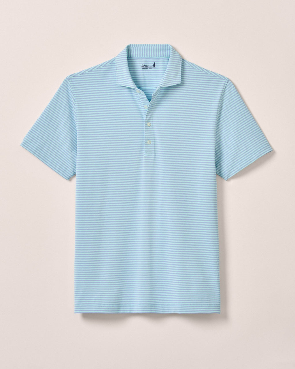 Johnnie-O Performance Mesh Polo - Stetson Stripe, Tide