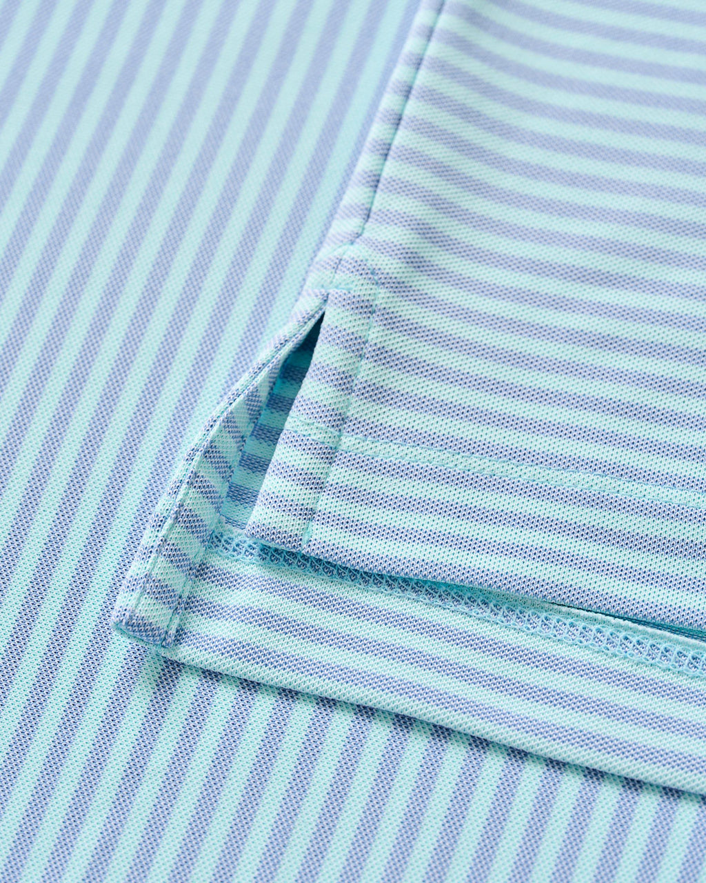 Johnnie-O Performance Mesh Polo - Stetson Stripe, Tide