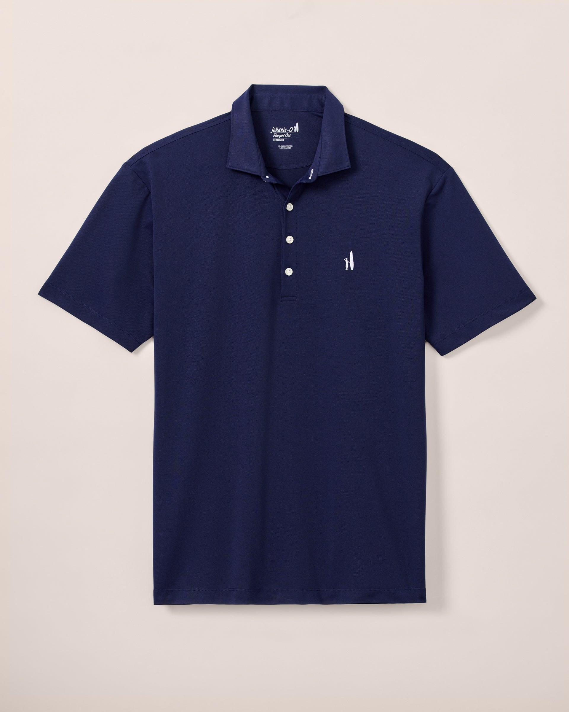 Johnnie-O Performance Mesh Polo - Stevie Solid, Navy