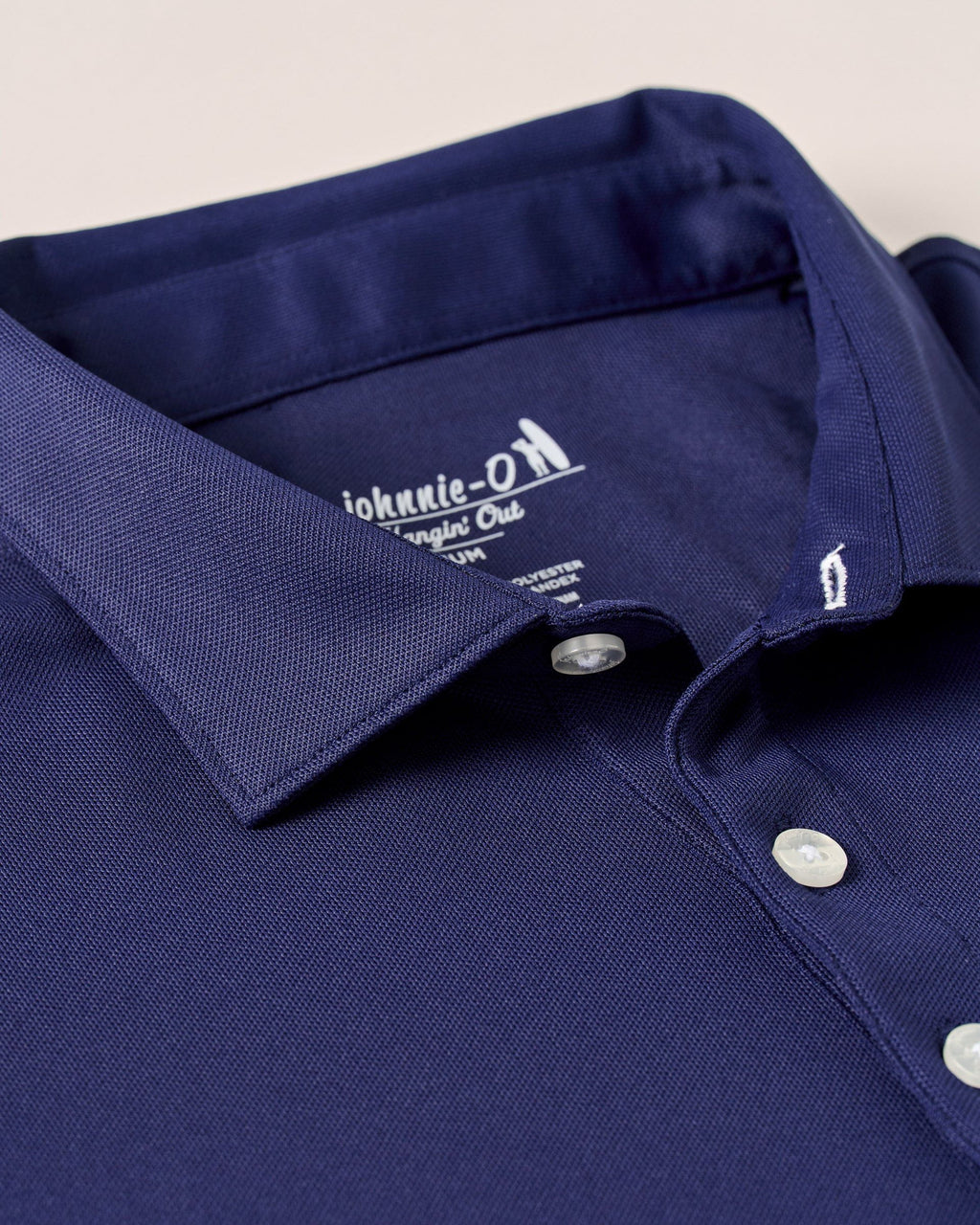 Johnnie-O Performance Mesh Polo - Stevie Solid, Navy