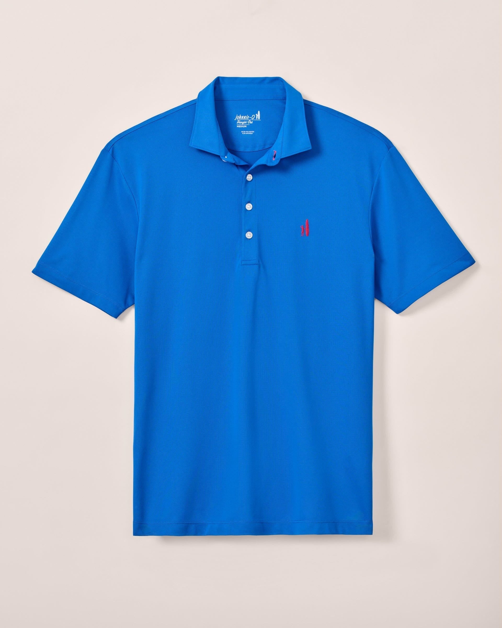 Johnnie-O Performance Mesh Polo - Stevie Solid, Palisades Blue