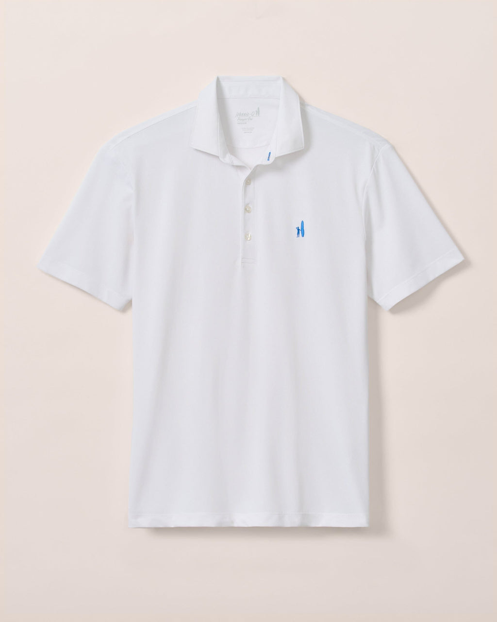 Johnnie-O Performance Mesh Polo - Stevie Solid, White