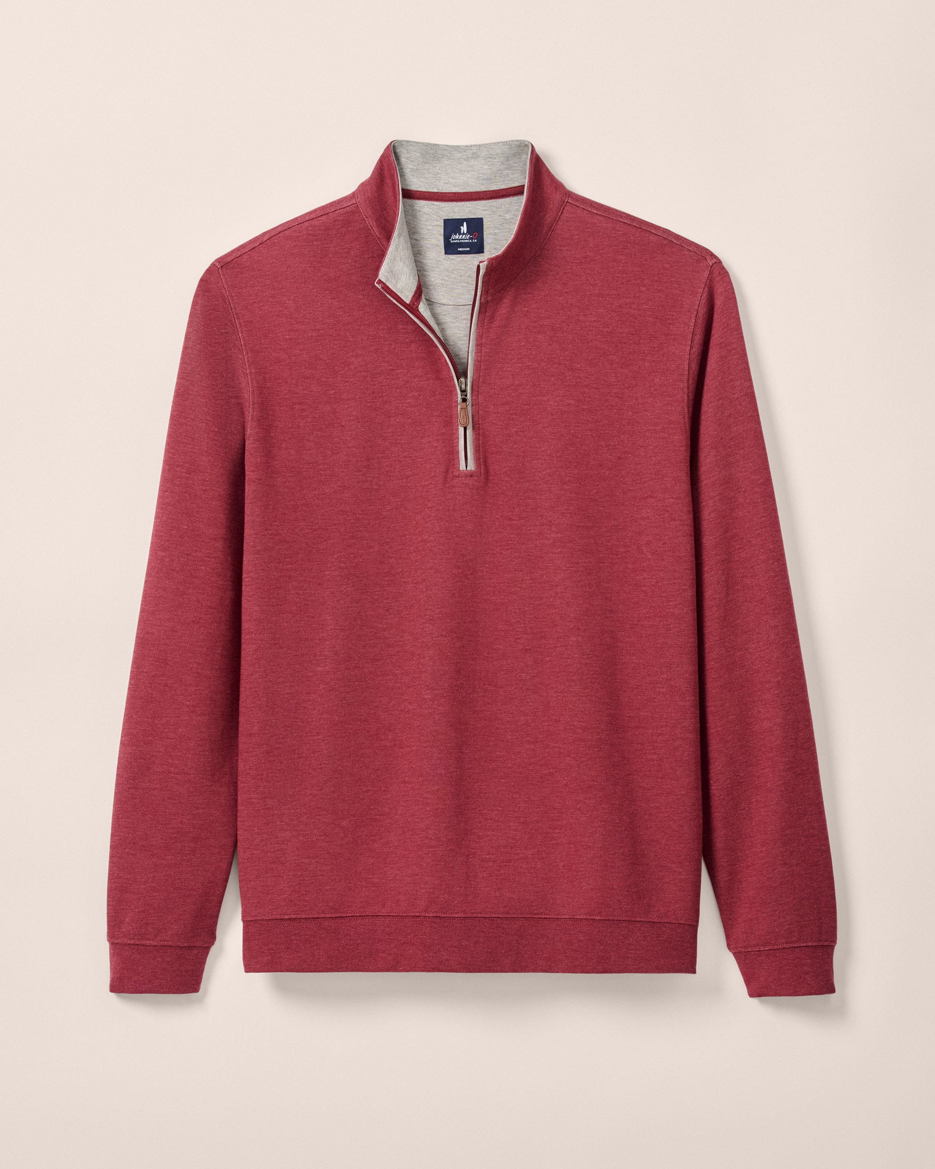 Johnnie-O Sully 1/4 Zip Pullover, Port