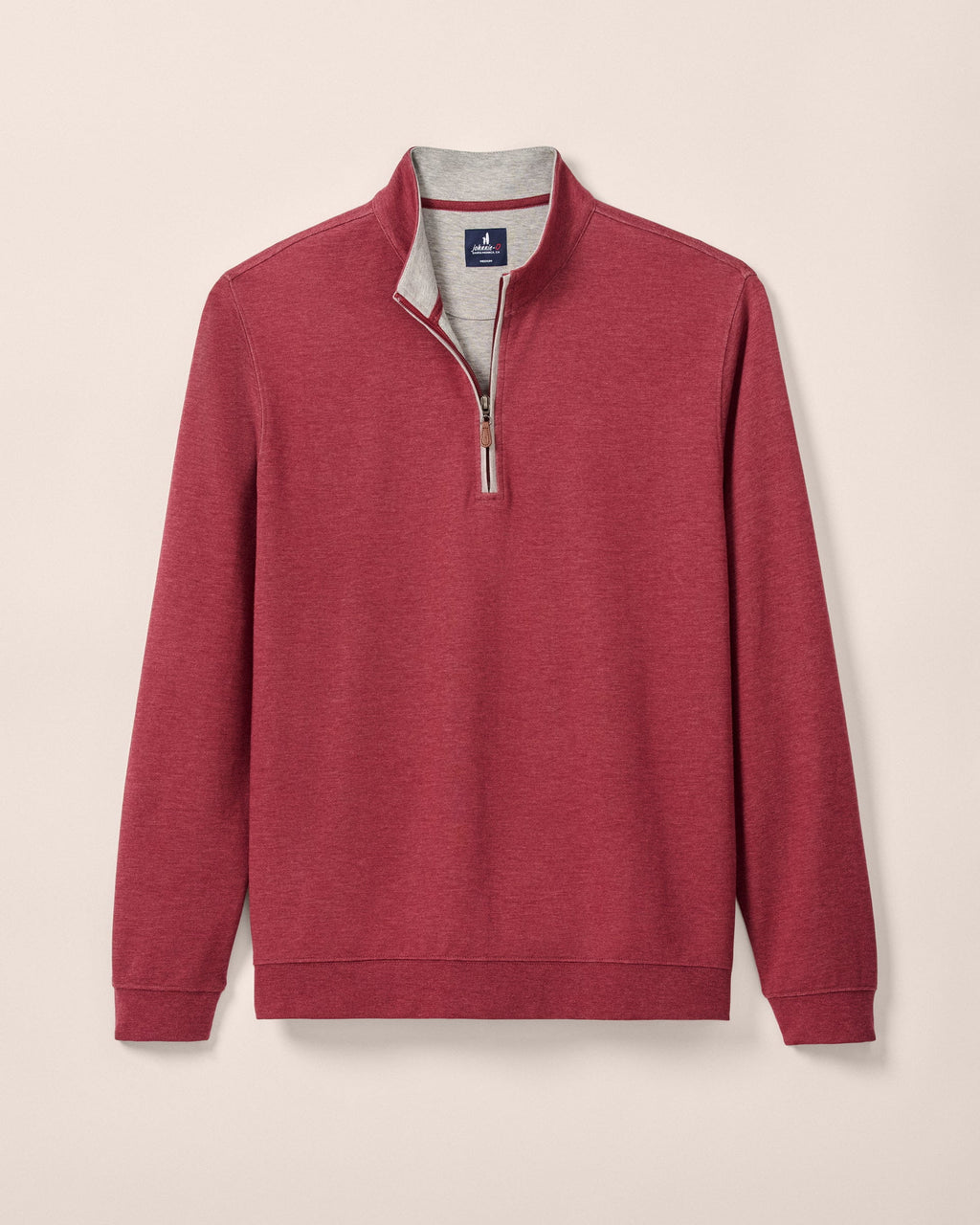 Johnnie-O Big & Tall Sully 1/4 Zip Pullover, Port