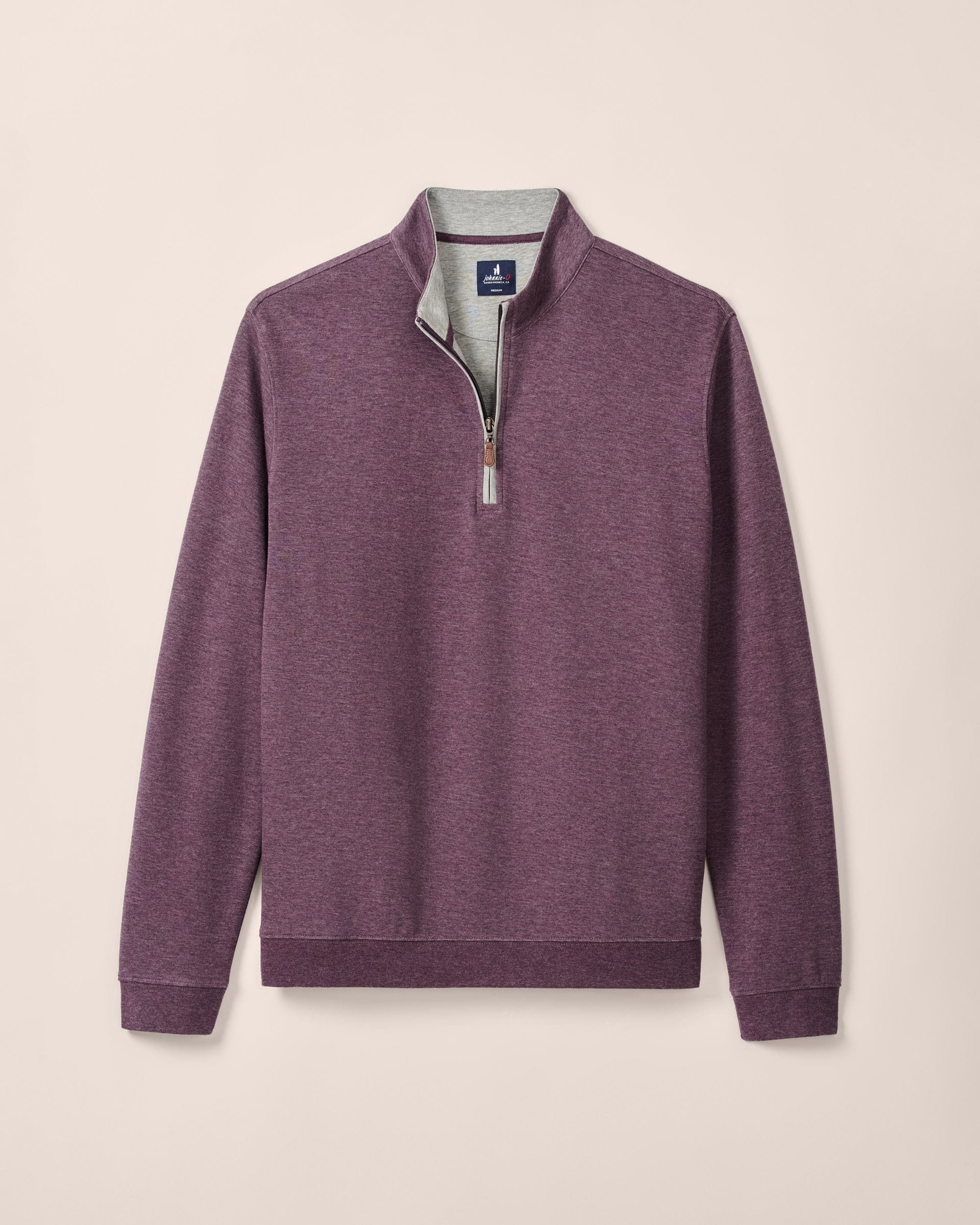 Johnnie-O Sully 1/4 Zip Pullover, Royal Plum