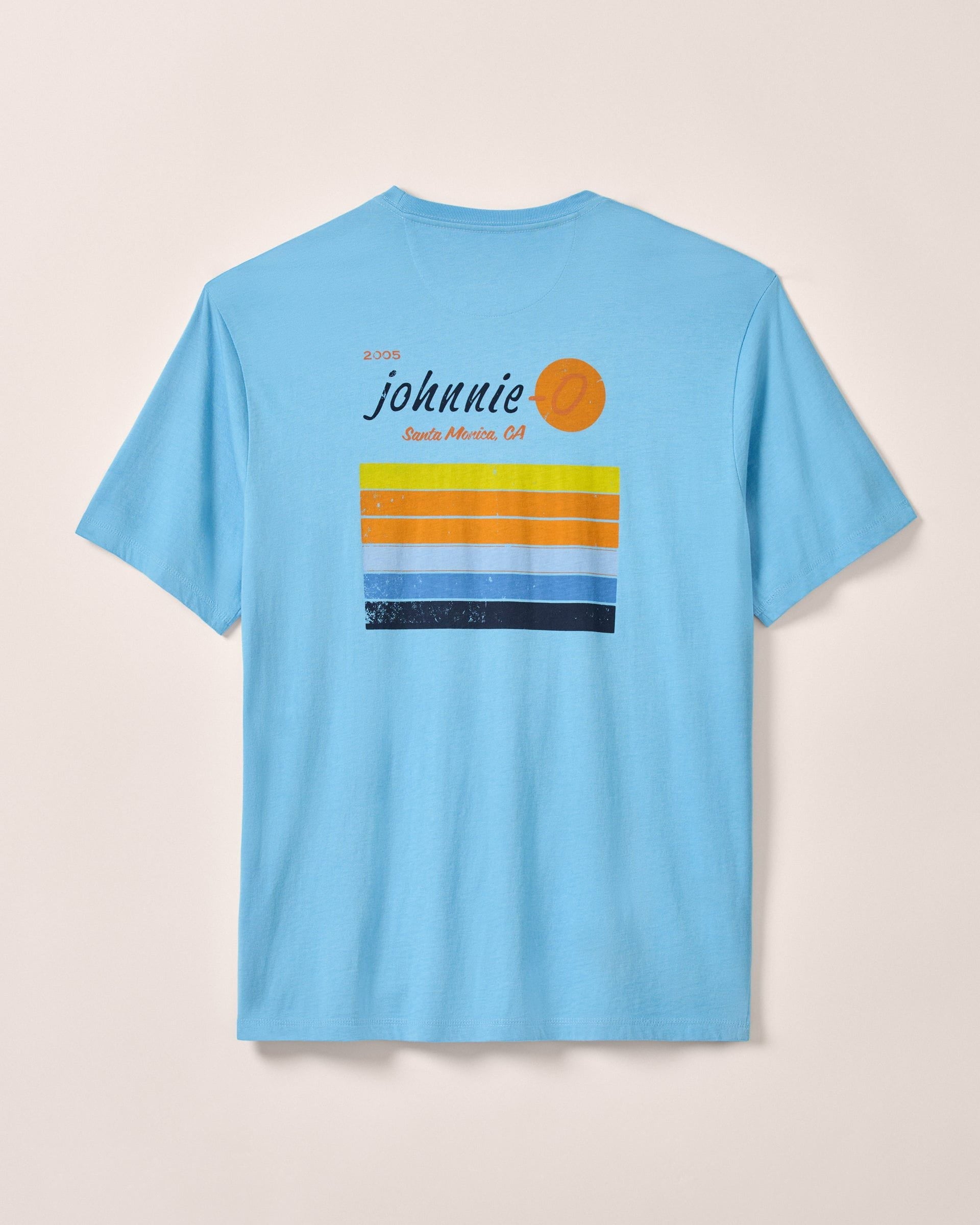 Johnnie-O Sun Line Pocket T-Shirt, Maliblu