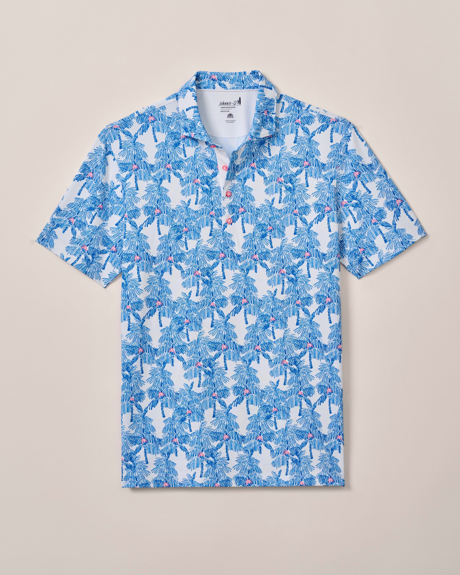 Johnnie-O Performance Mesh Polo - The Grove, Palisades Blue