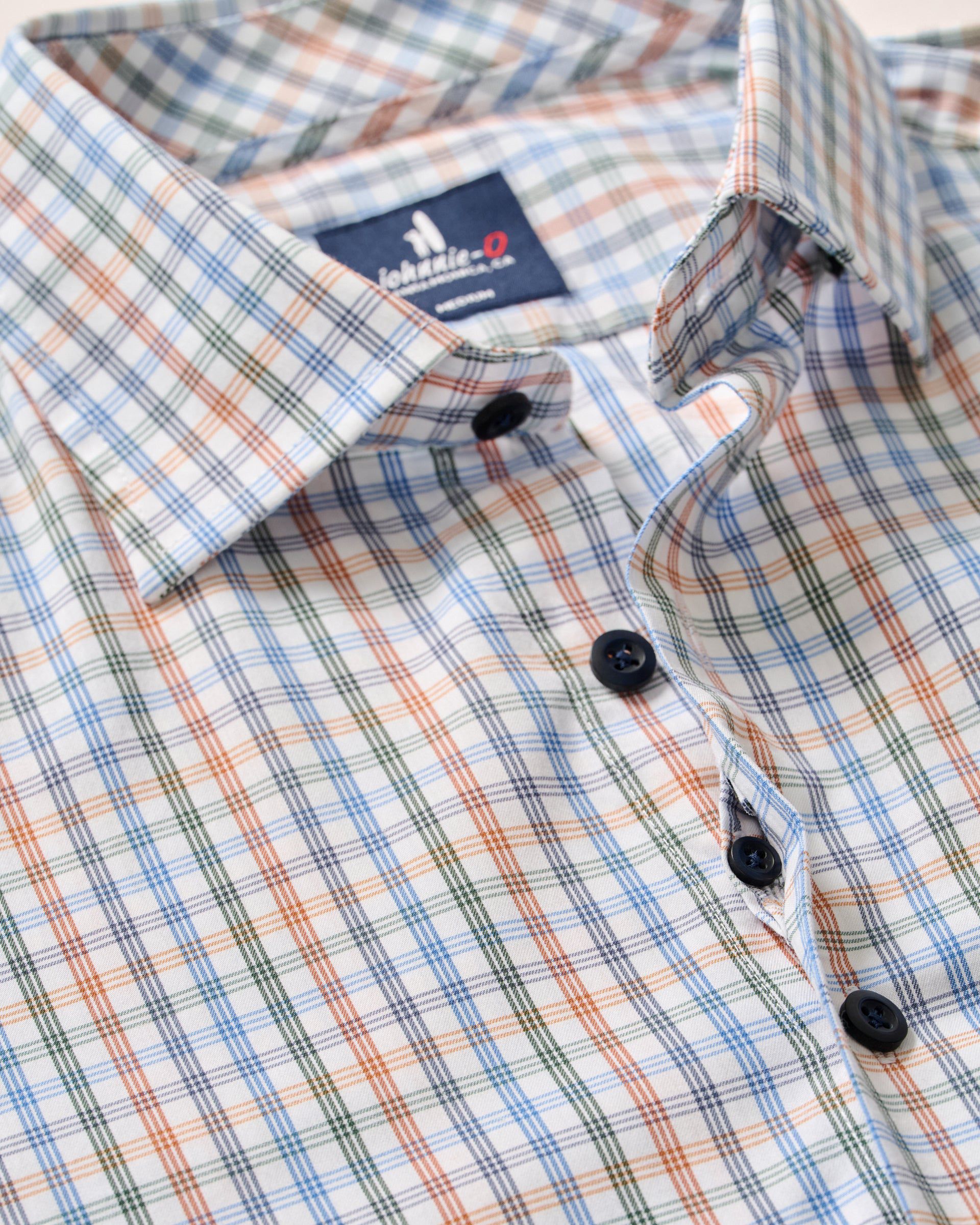 Johnnie-O Natural Performance Button Down Shirt - Vanderwall, White