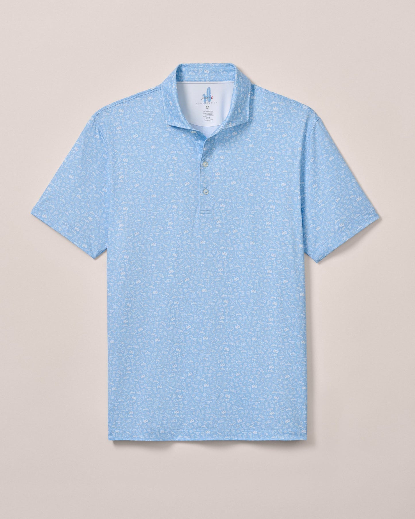 Johnnie-O Featherweight Performance Polo - Wine Mixer