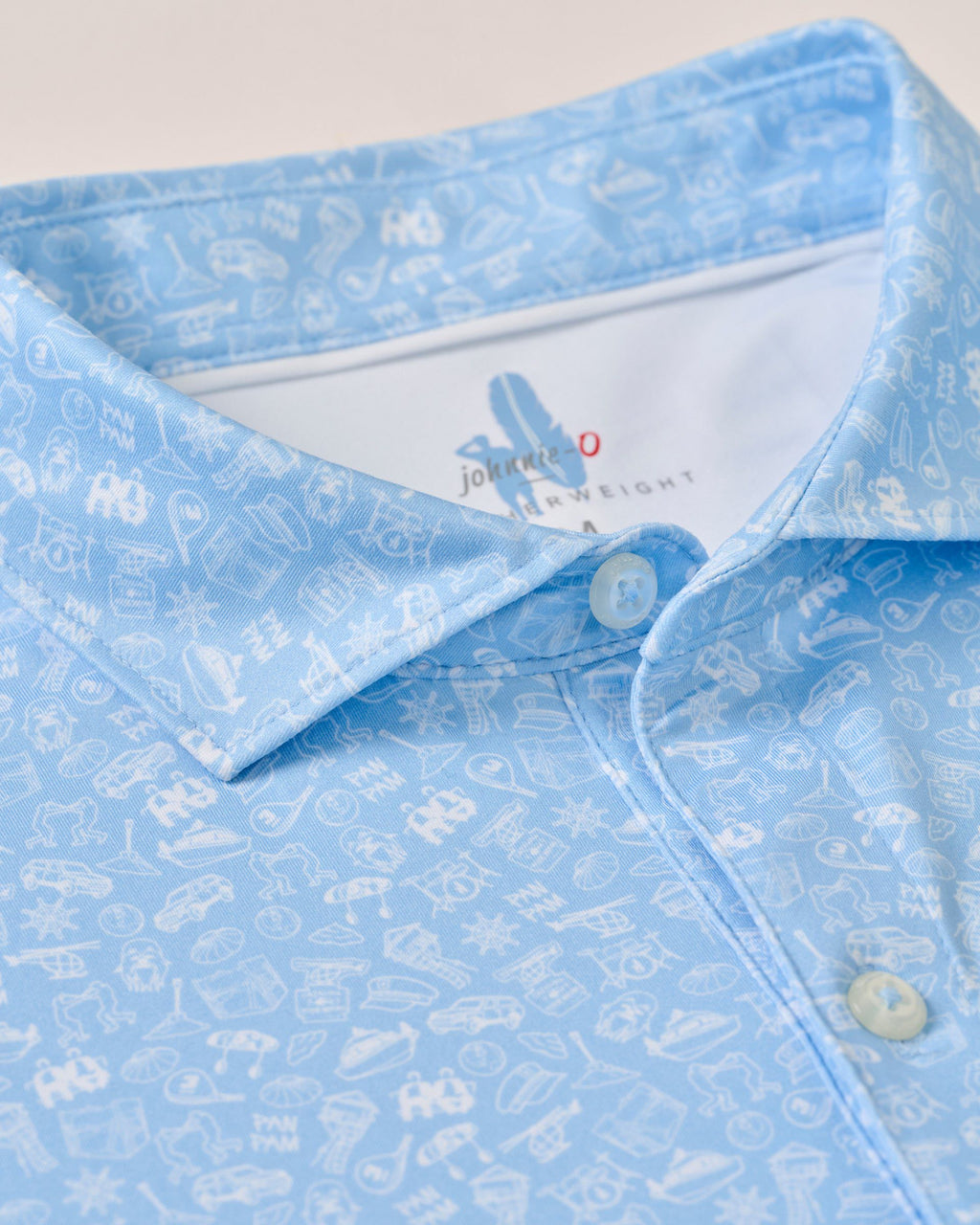 Johnnie-O Featherweight Performance Polo - Wine Mixer, Kona