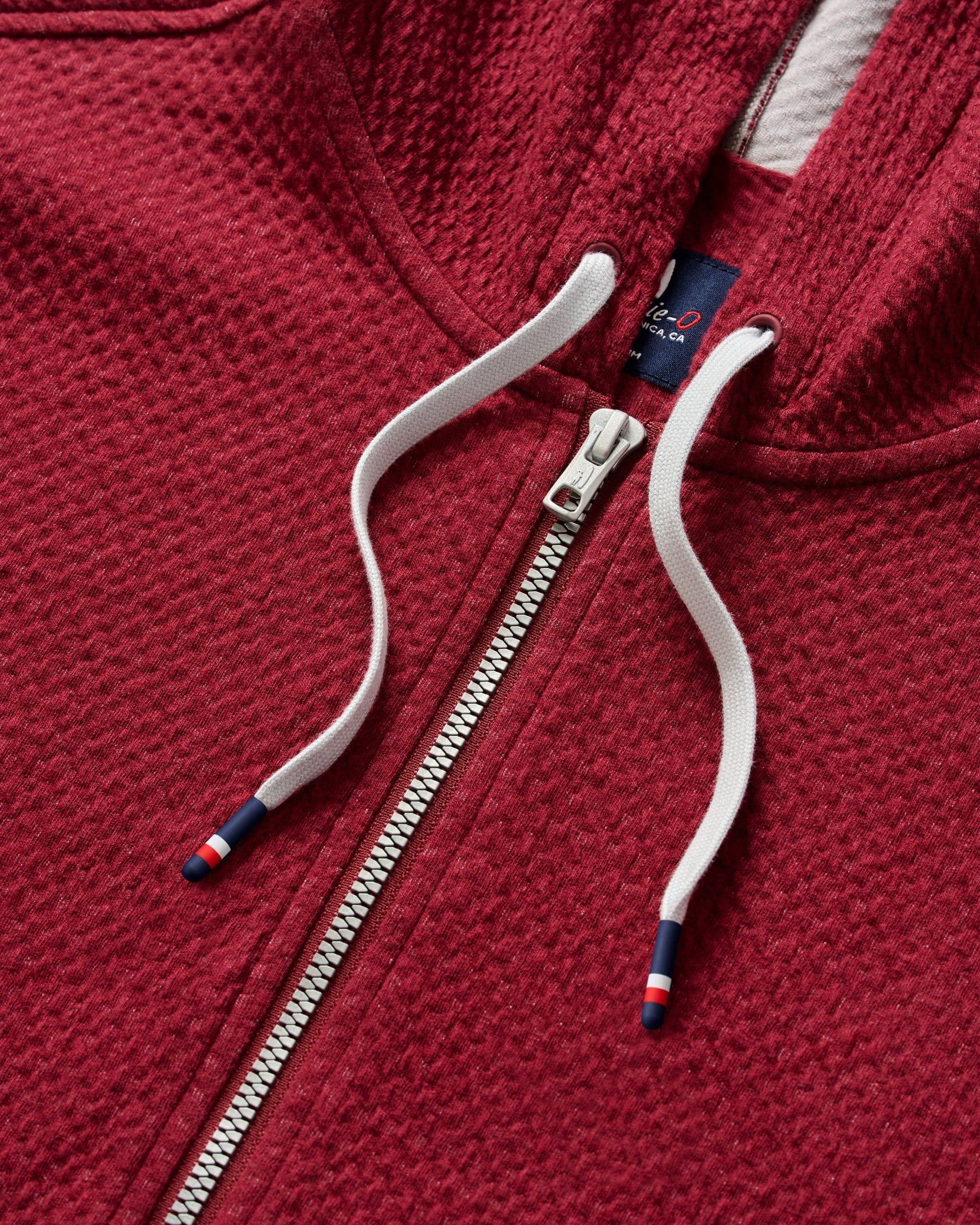 Johnnie-O Zoeller Ripple Knit 1/4 Zip Popover Hoodie