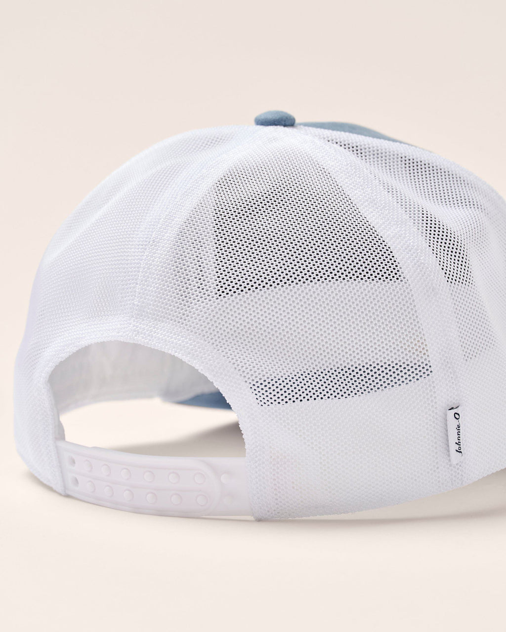 Johnnie-O Kahuner Logo Trucker Hat Denim, Blue