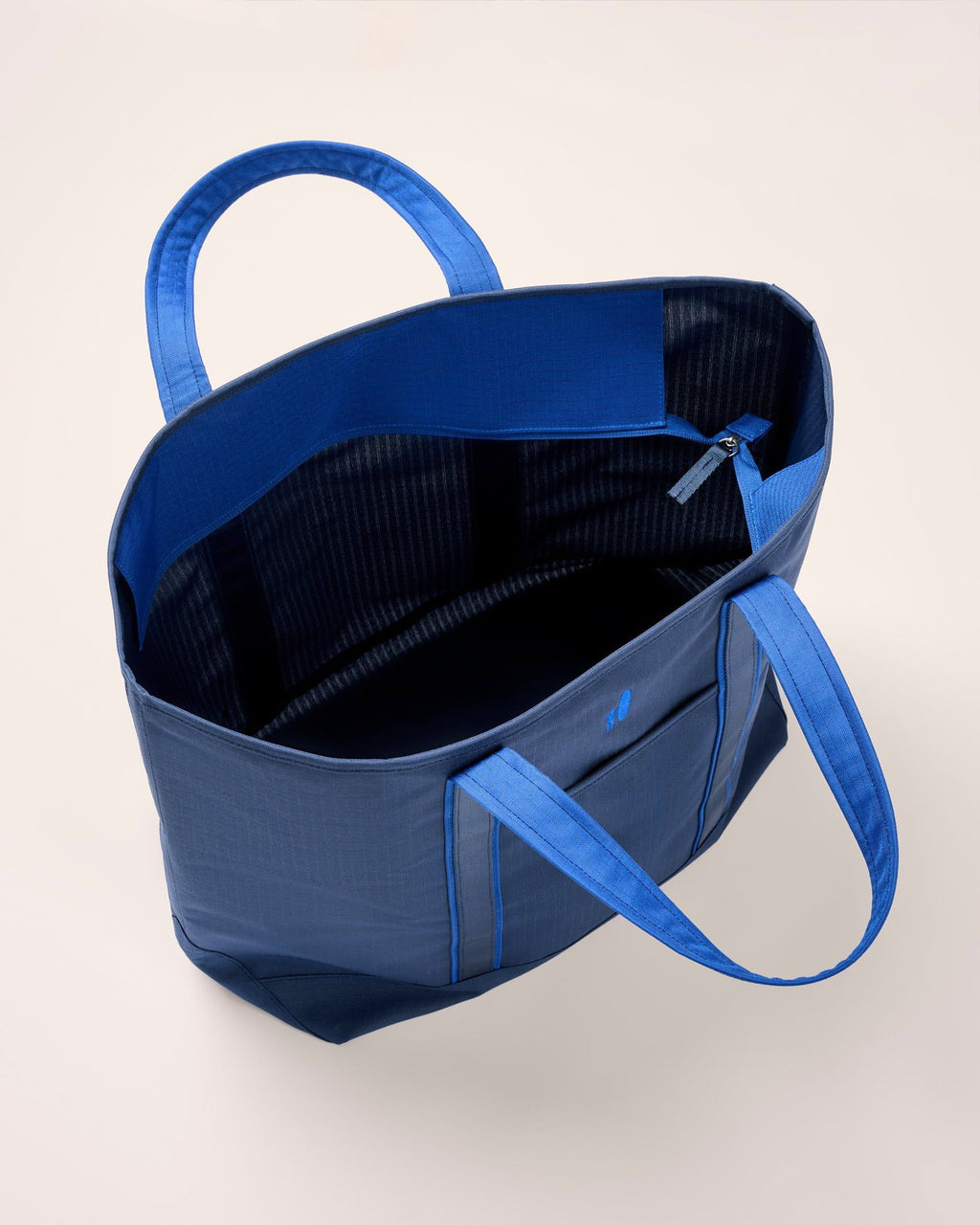 Johnnie-O Lined Beach Tote, Navy