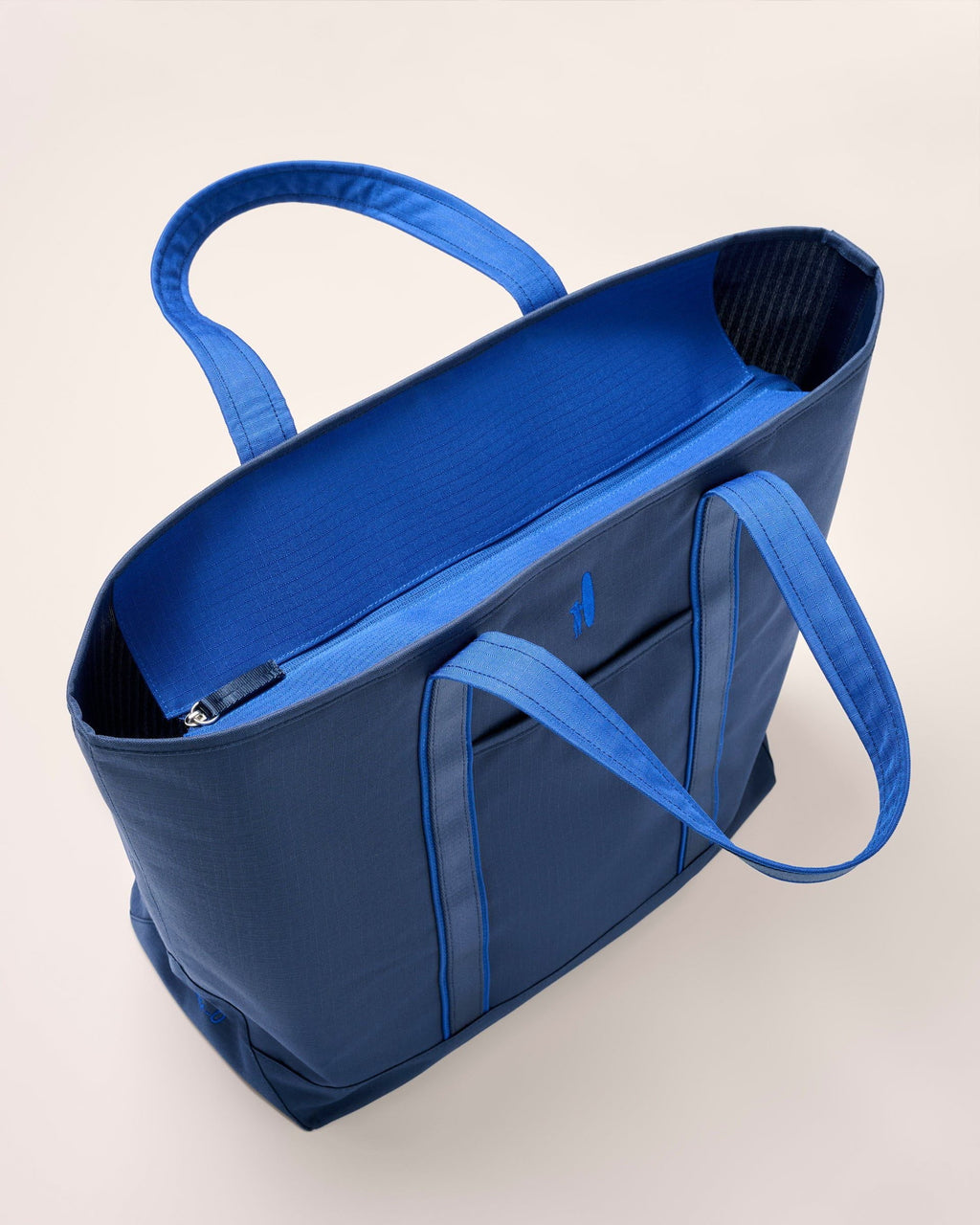 Johnnie-O Lined Beach Tote, Navy