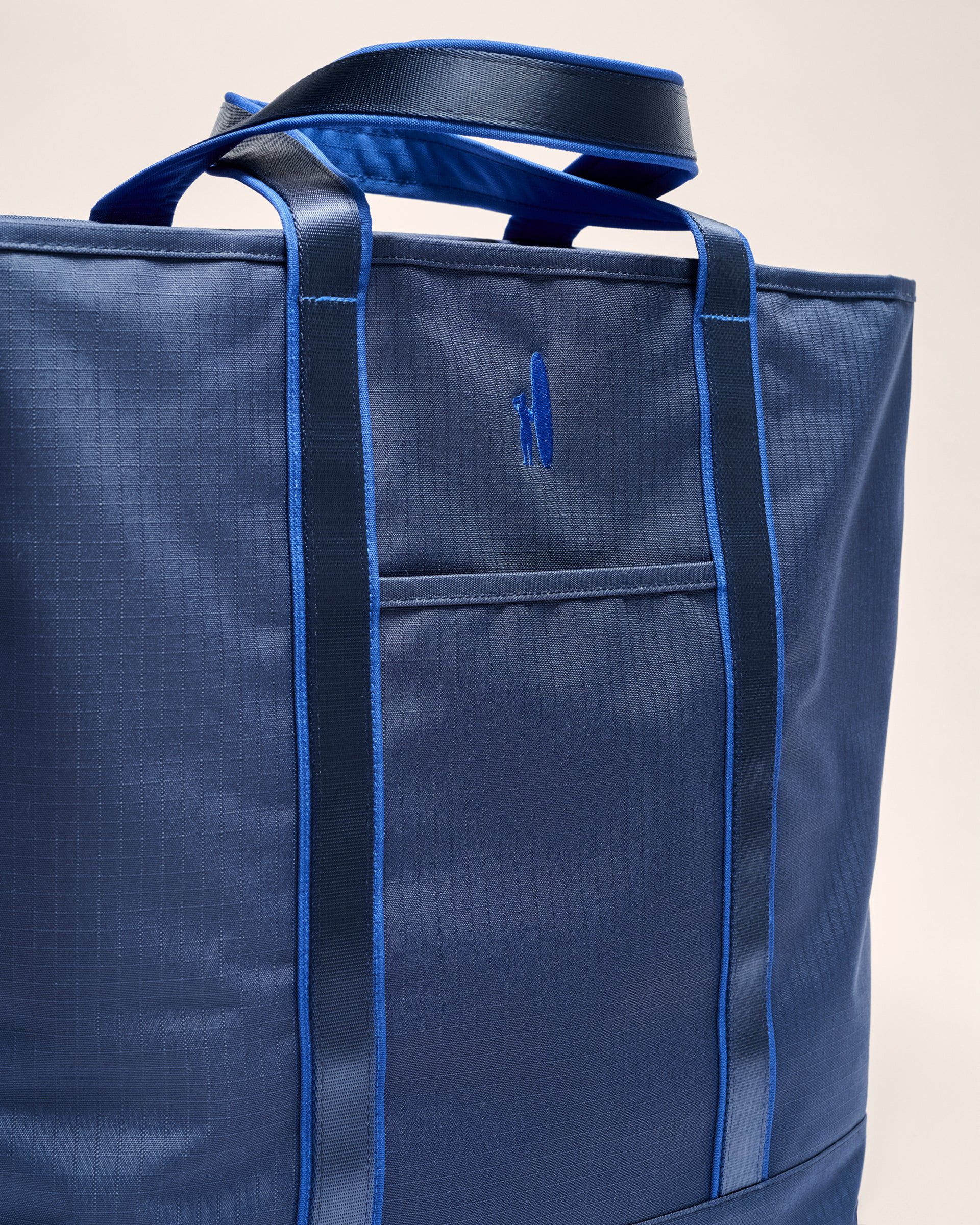 Johnnie-O Lined Beach Tote, Navy