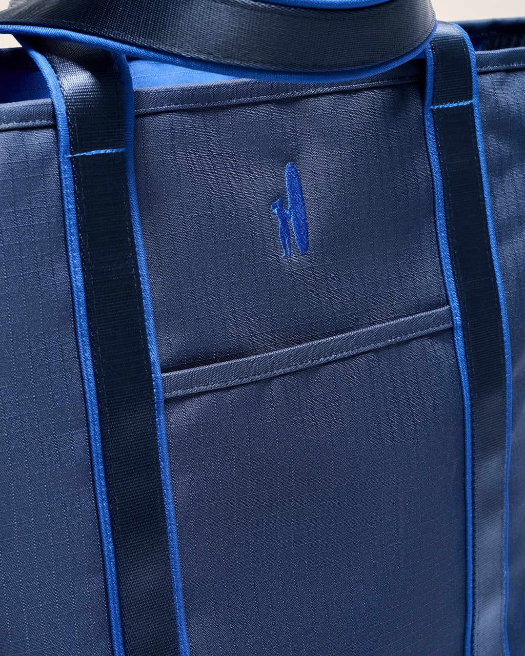 Johnnie-O Lined Beach Tote, Navy