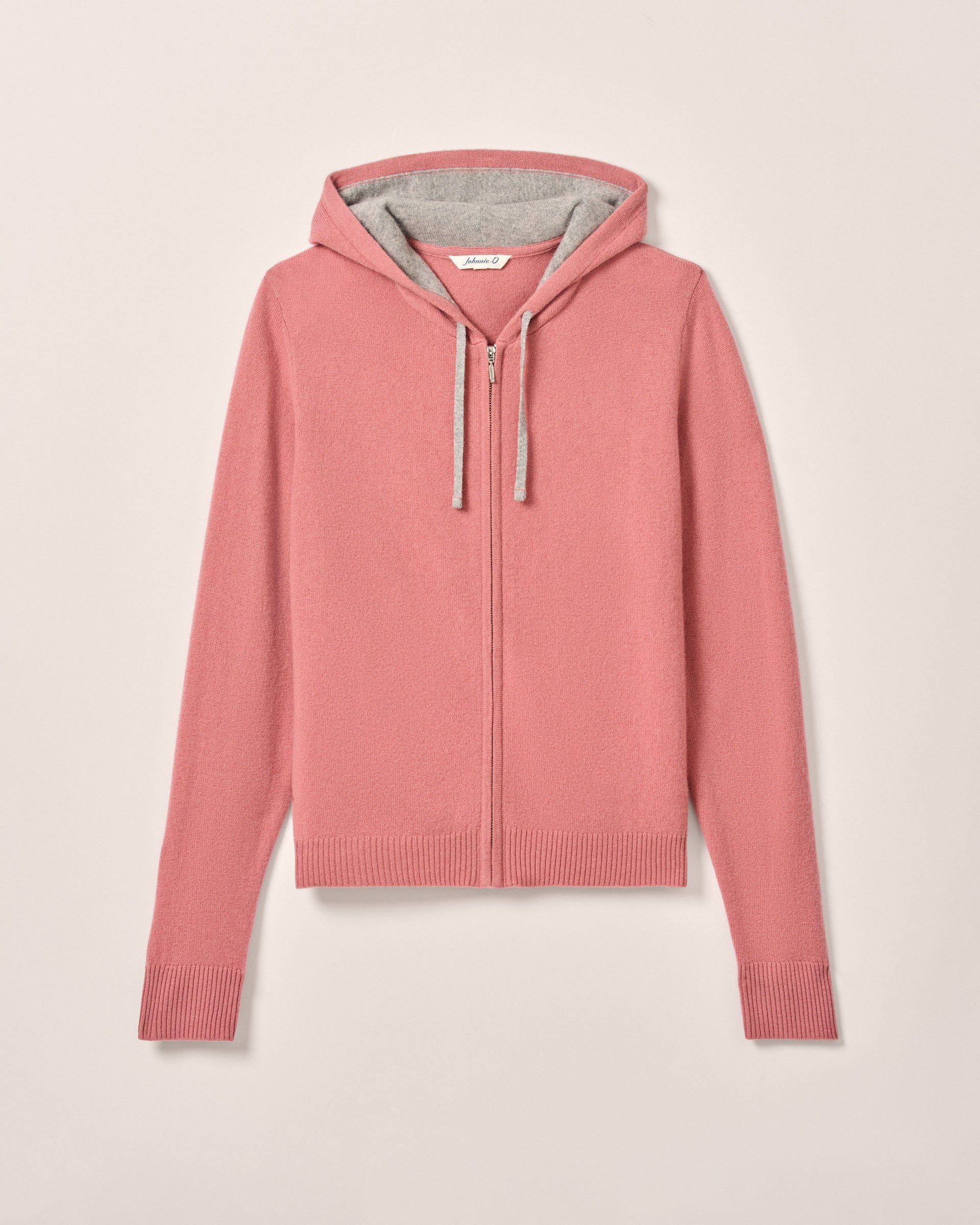 Johnnie-O Amanda Cashmere Full Zip Hooded Sweater