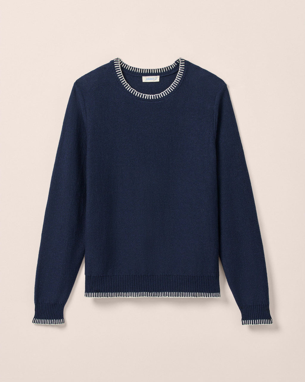 Johnnie-O Blanche Cotton Blend Crewneck Sweater