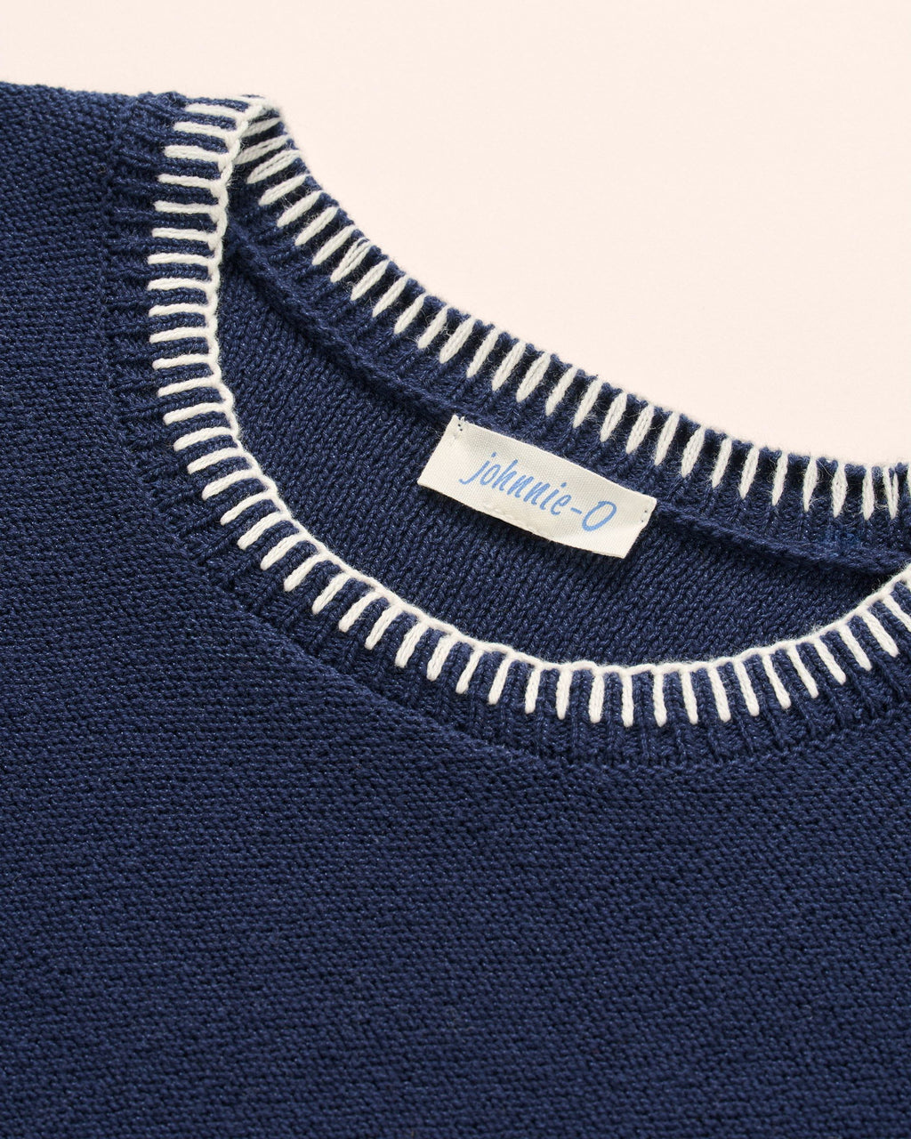 Johnnie-O Blanche Cotton Blend Crewneck Sweater