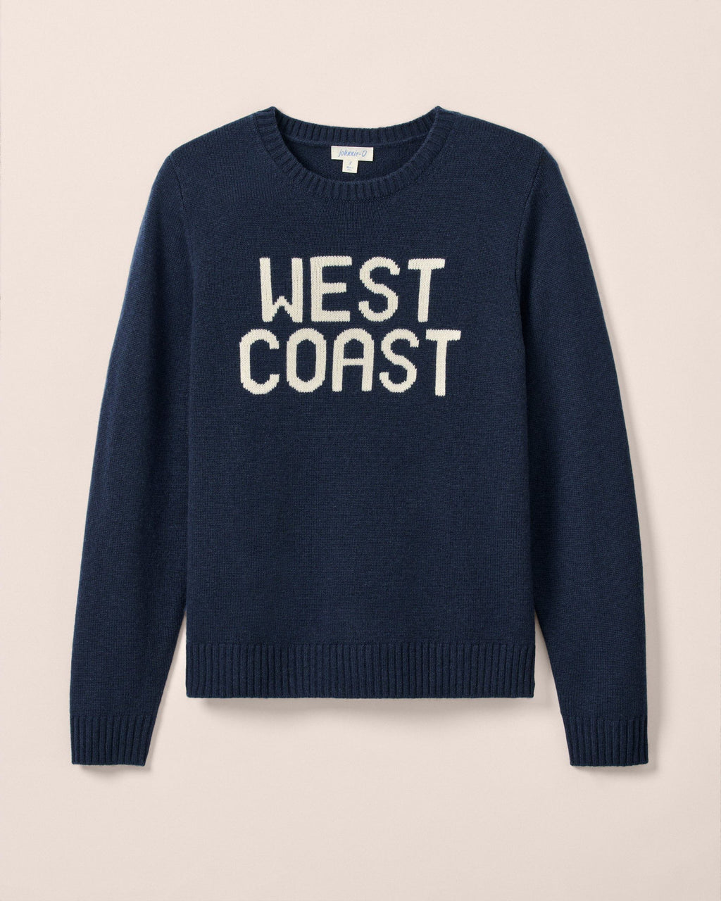 Johnnie-O Coastal Cashmere Blend Crewneck Sweater, Navy