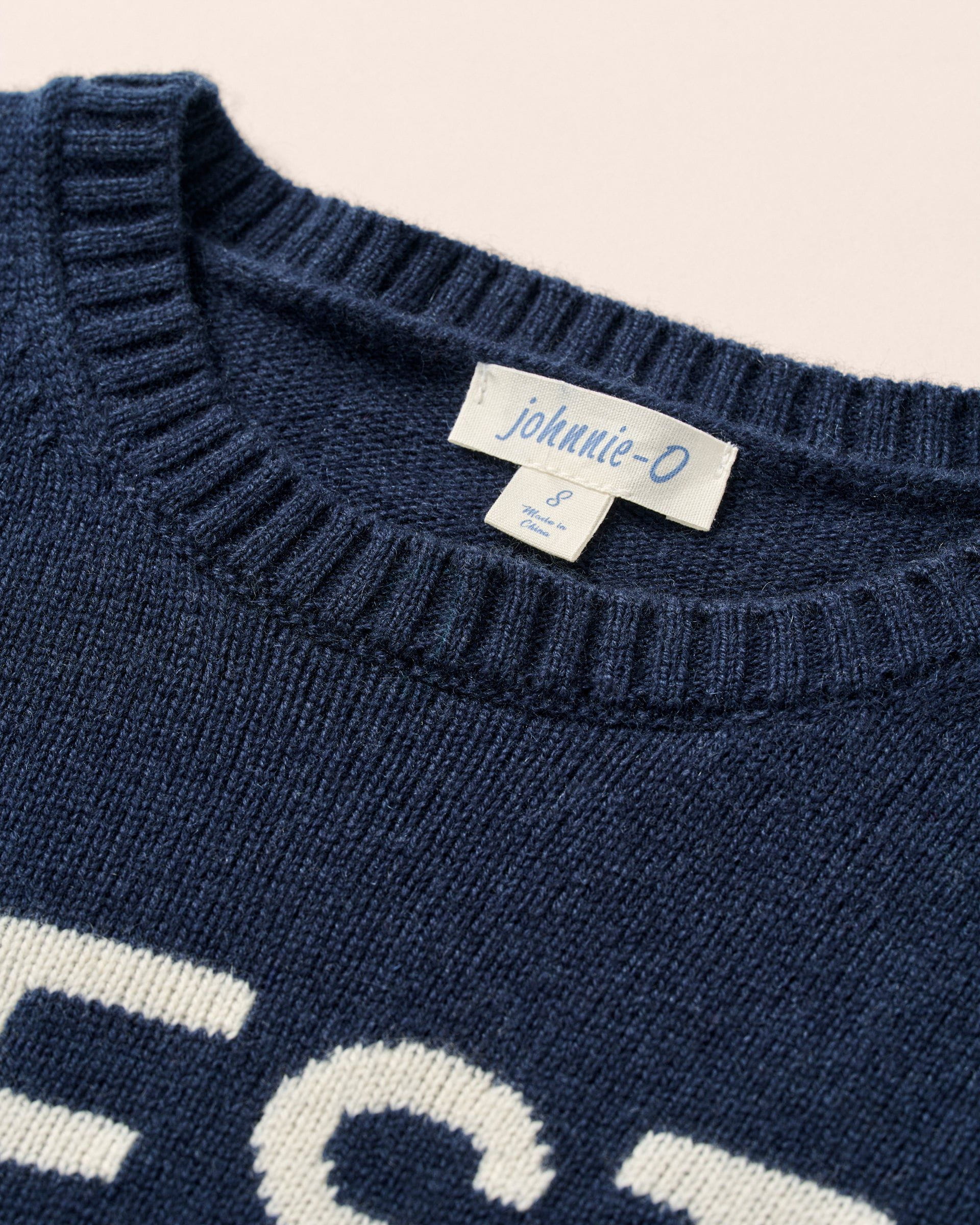 Johnnie-O Coastal Cashmere Blend Crewneck Sweater, Navy
