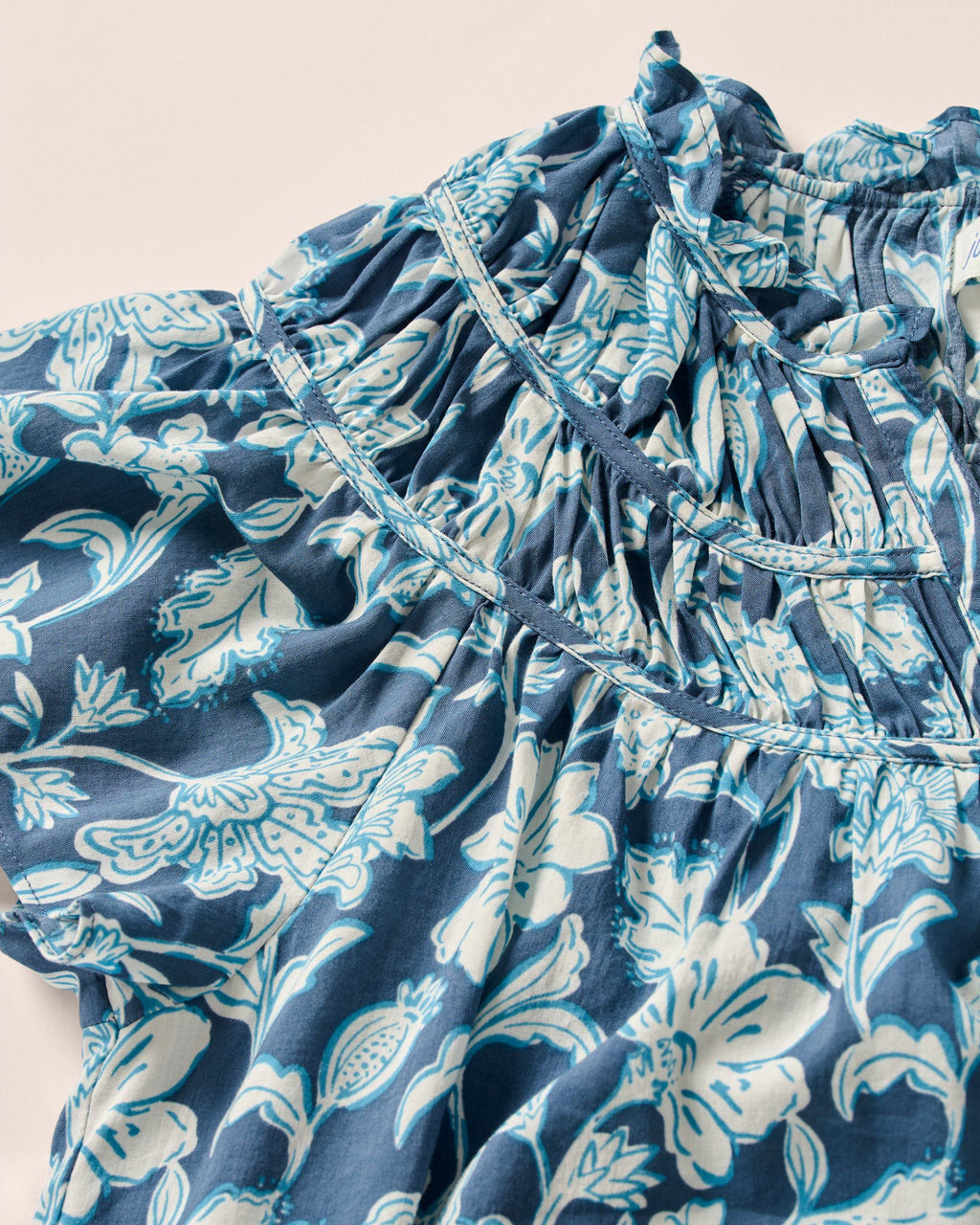 Johnnie-O Coleen Printed Blouse, Bering Sea