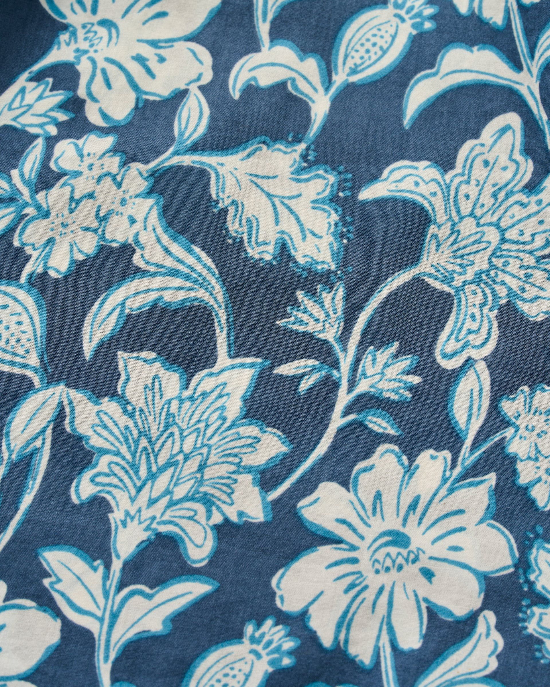 Johnnie-O Coleen Printed Blouse, Bering Sea