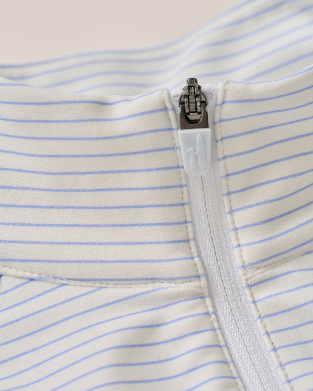 Johnnie-O Jasmine Performance 1/4 Zip Pullover, White Kona