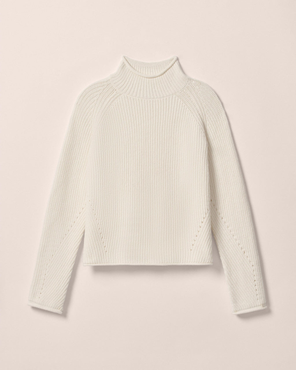 Johnnie-O Joyce Mock Neck Sweater, Vanilla