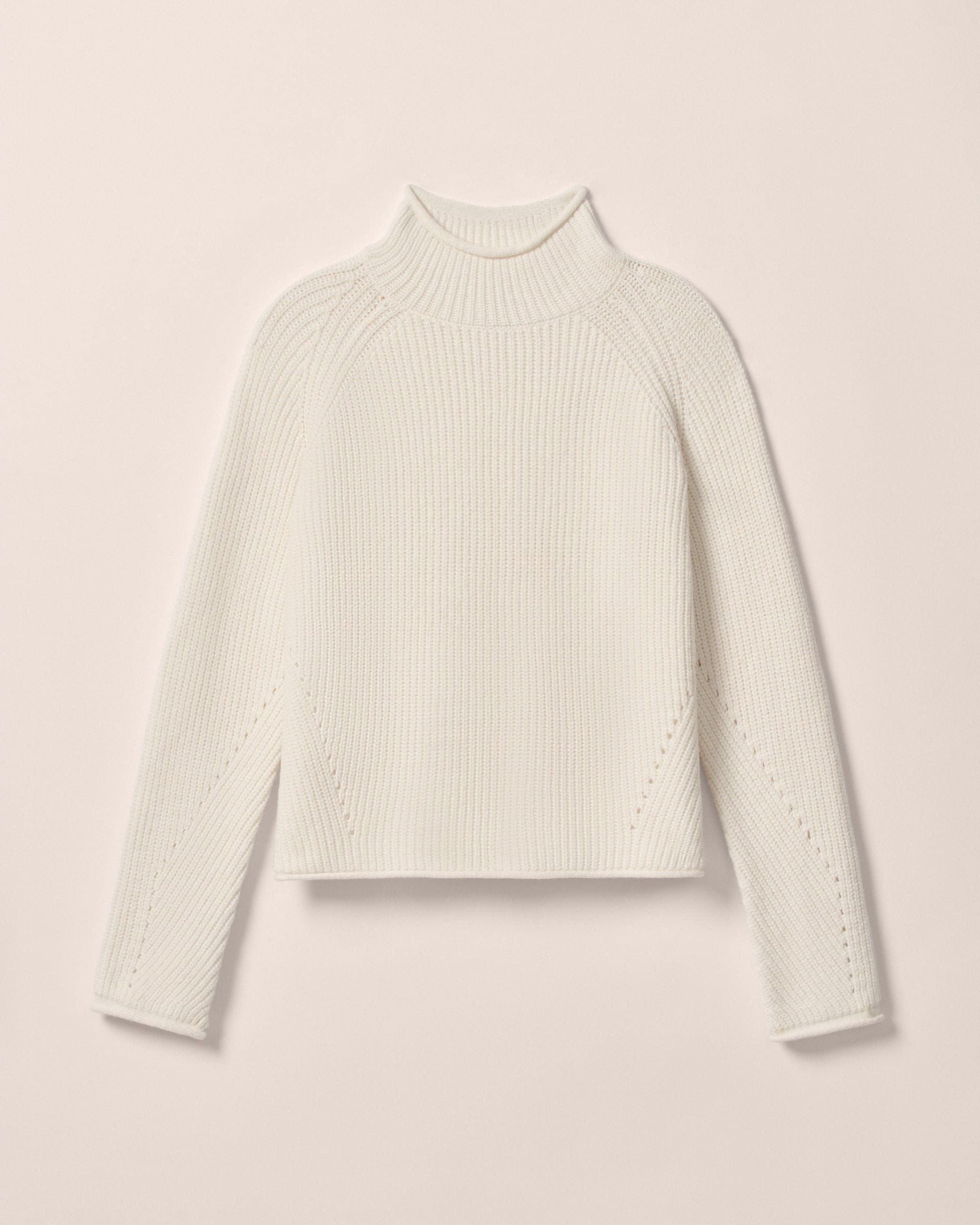 Johnnie-O Joyce Mock Neck Sweater, Vanilla