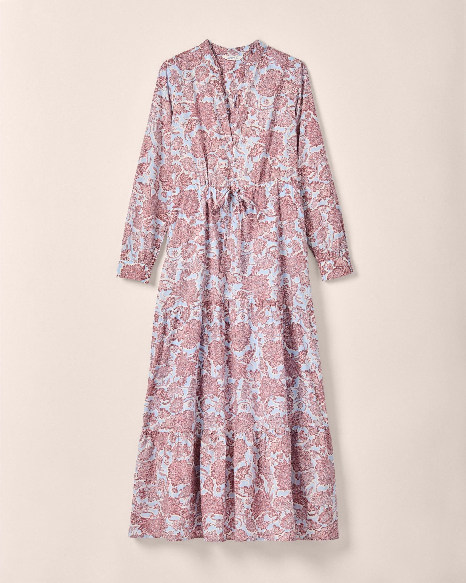 Johnnie-O Juliett Floral Cinch Waist Dress Ash Rose