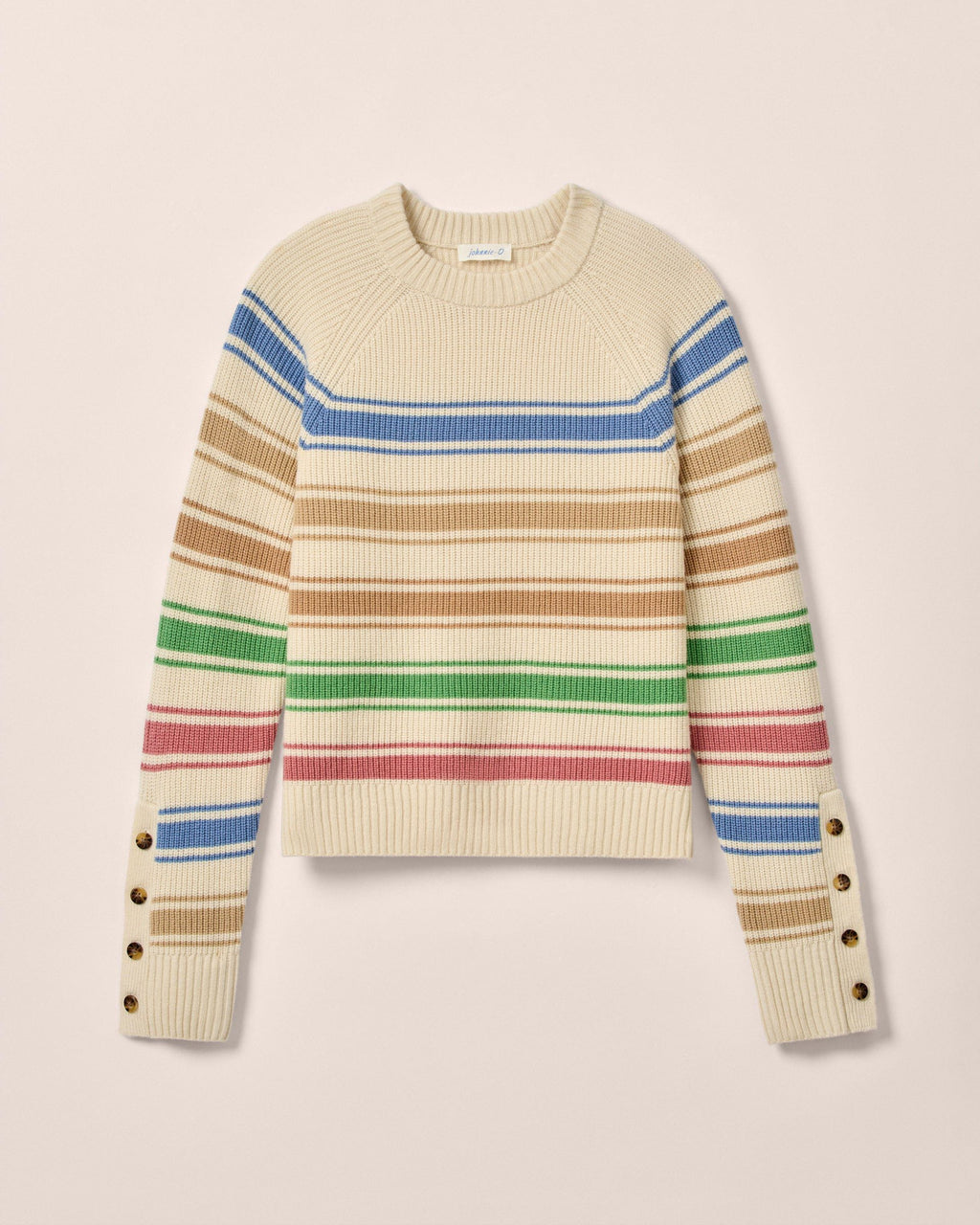 Johnnie-O Kinze Striped Crewneck Sweater Multi