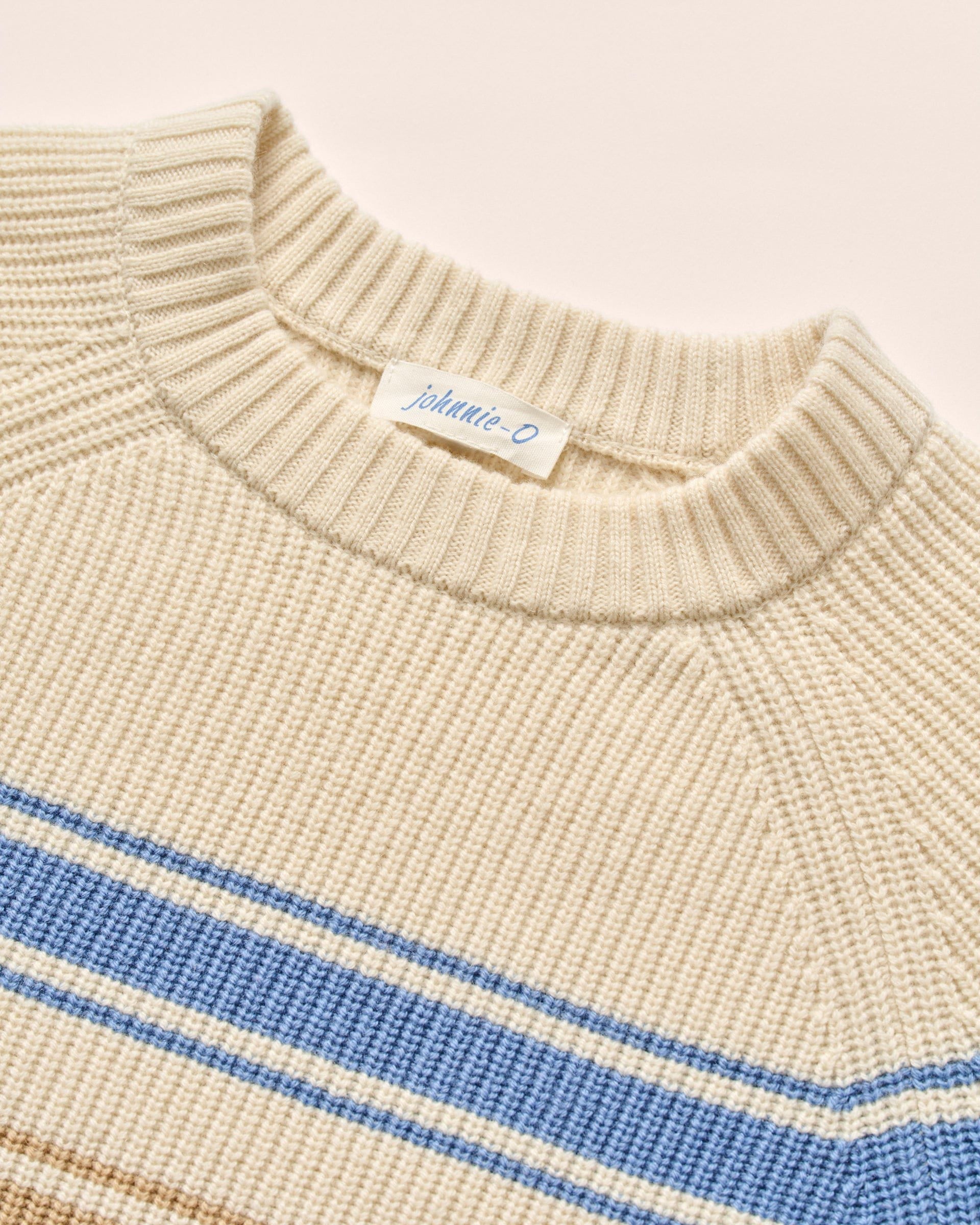 Johnnie-O Kinze Striped Crewneck Sweater Multi