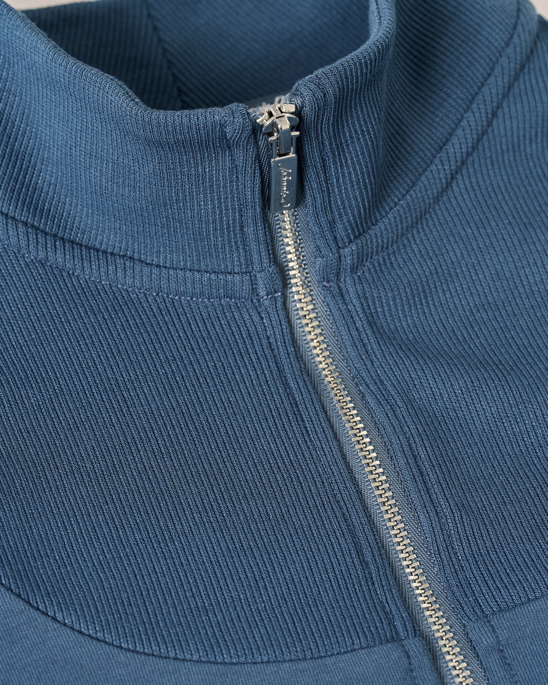 Johnnie-O Naomi Rib Knit 1/4 Zip Pullover, Bering Sea