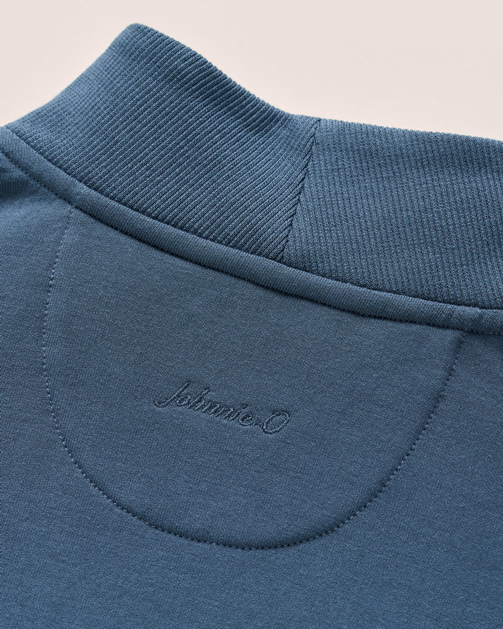 Johnnie-O Naomi Rib Knit 1/4 Zip Pullover, Bering Sea